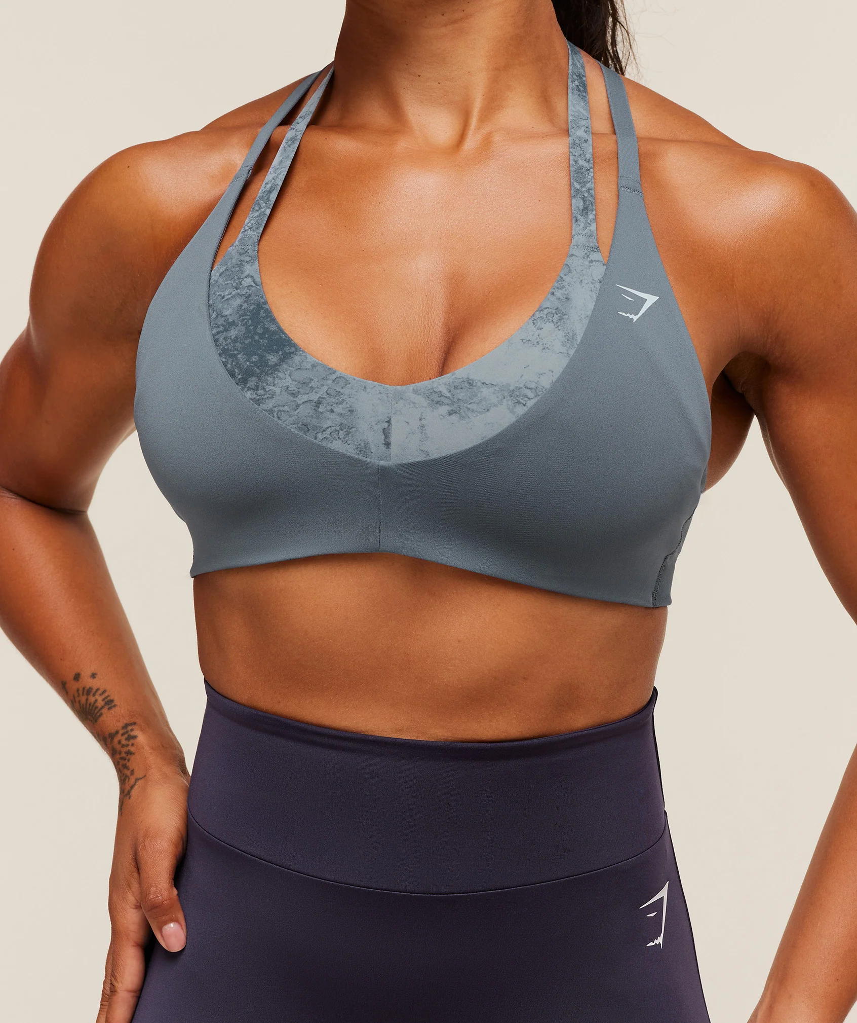 Gymshark Reps T Back Sports bRa - Iron Blue/Pantone Midnight Navy - Image 6