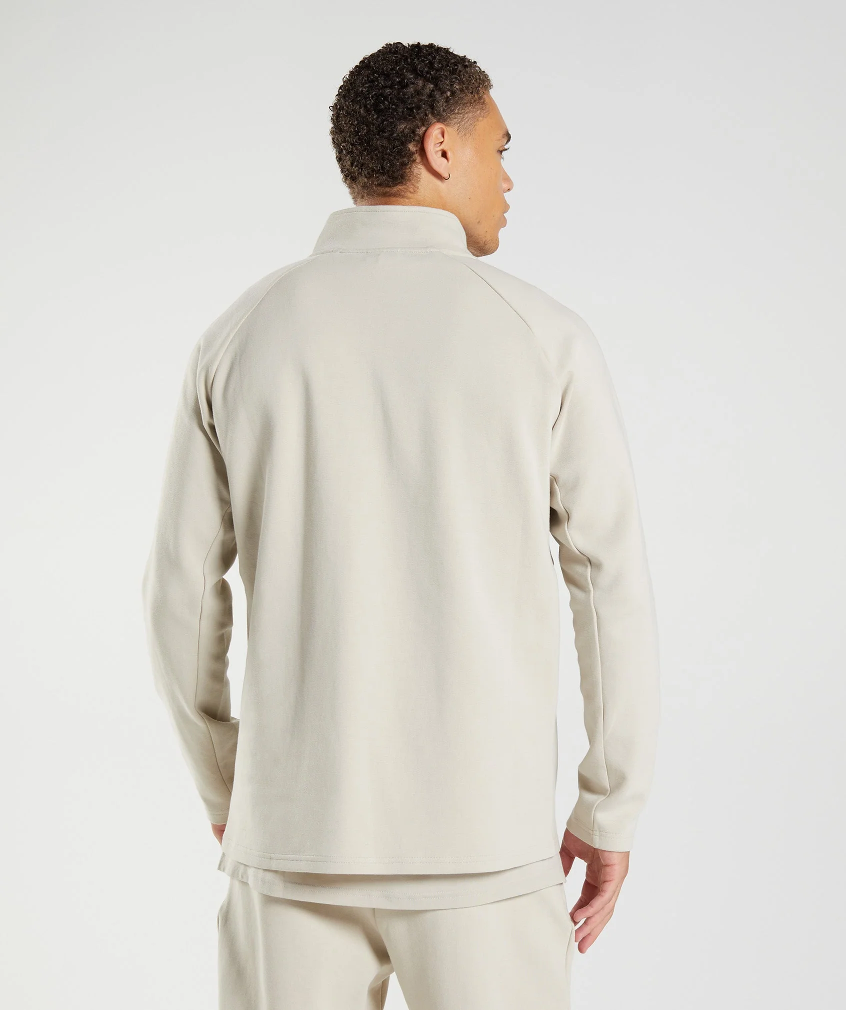 Gymshark Rest Day 1/4 Zip - Pebble Grey - Image 3