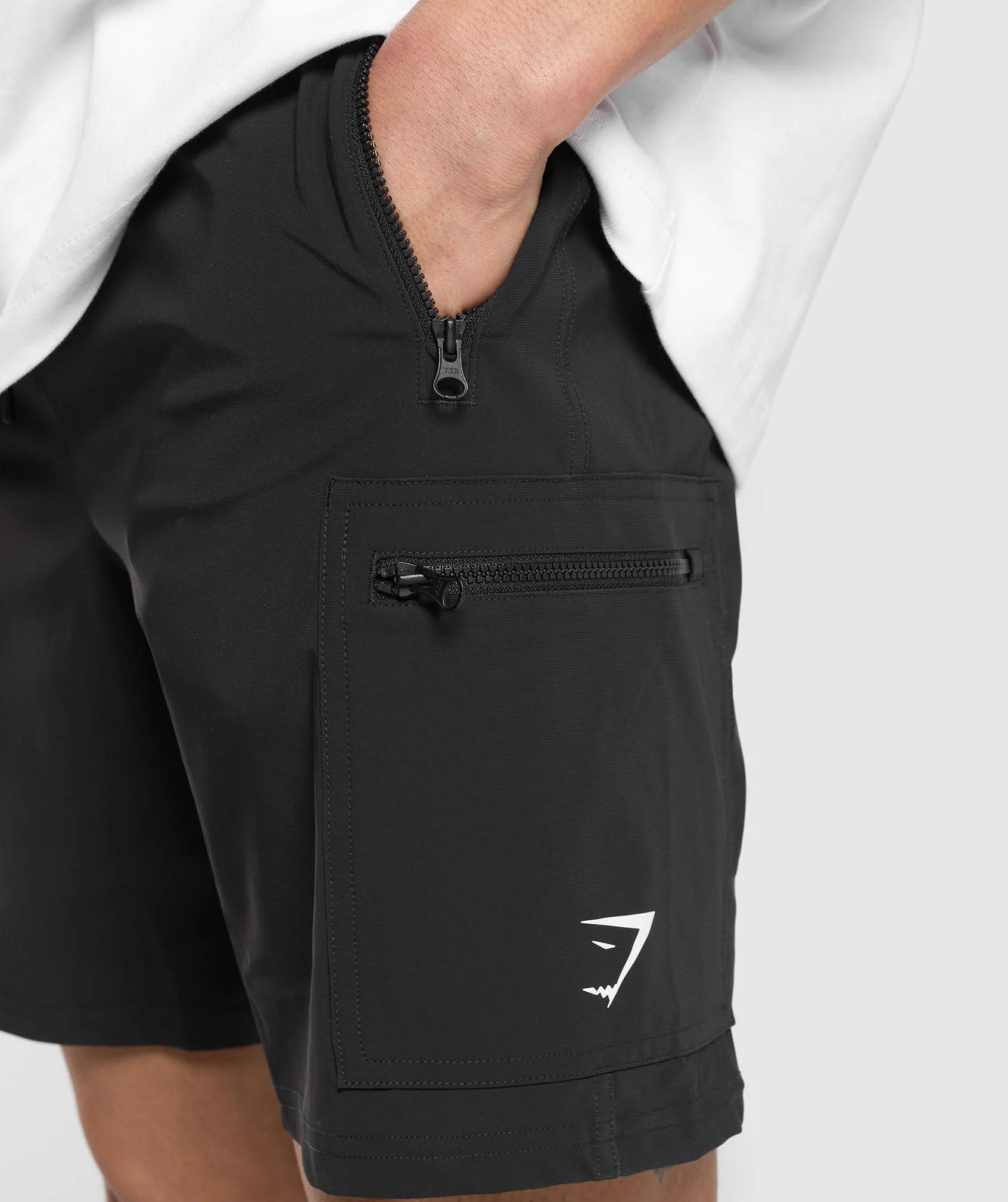 Gymshark Rest Day 6" Cargo Shorts - Black - Image 5