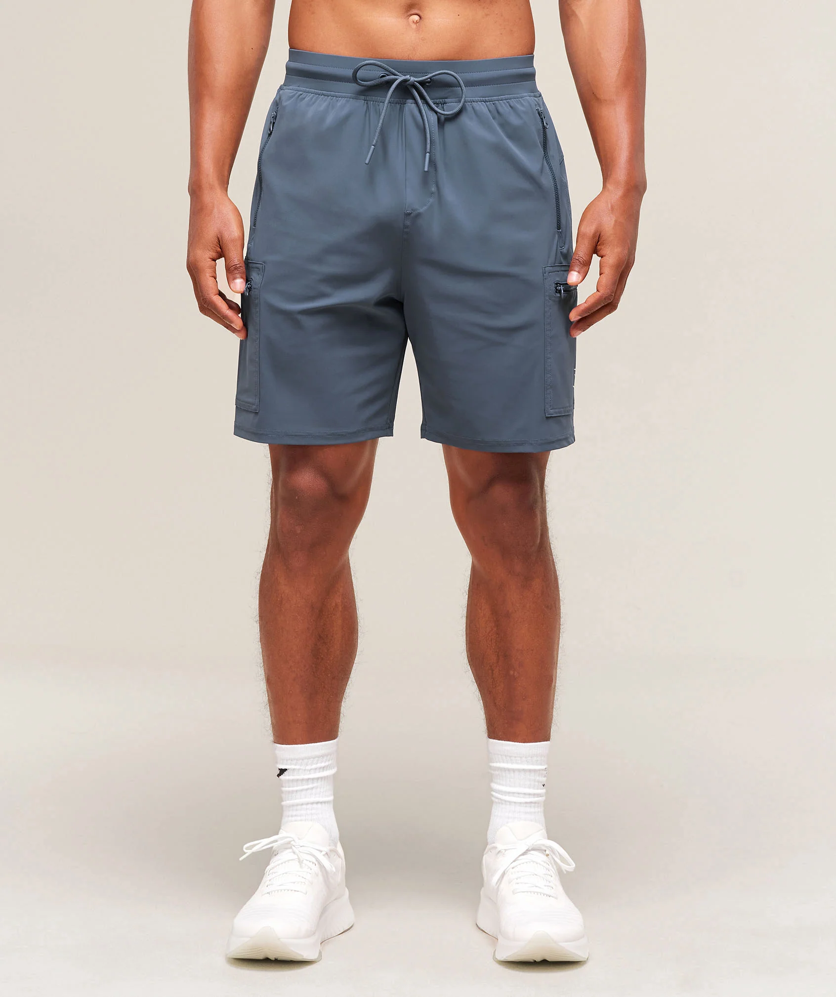 Gymshark Rest Day 6" Cargo Shorts - Titanium Blue - Image 2
