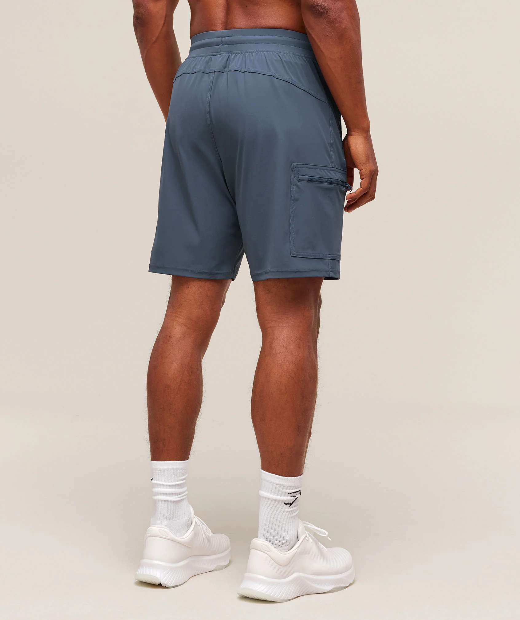 Gymshark Rest Day 6" Cargo Shorts - Titanium Blue - Image 3