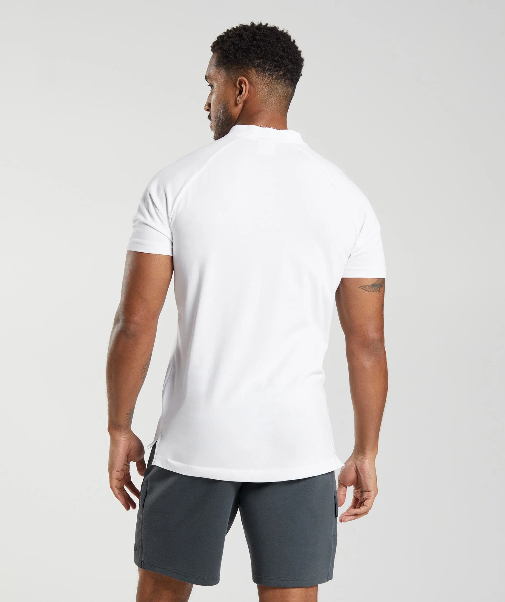 Gymshark Rest Day Commute Polo Shirt - White - Image 2