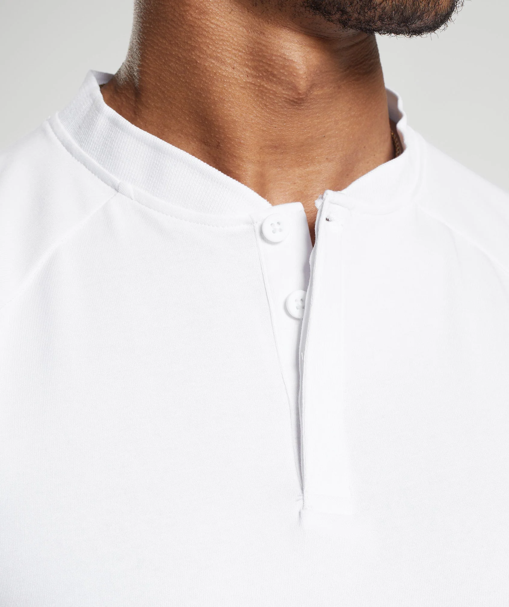 Gymshark Rest Day Commute Polo Shirt - White - Image 5