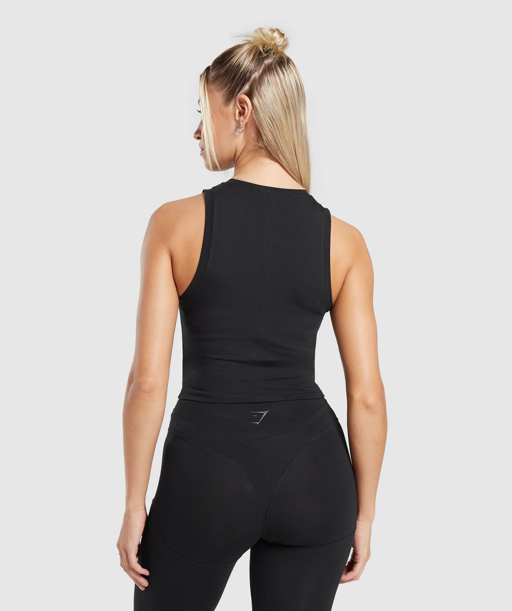 Gymshark Rest Day Cotton Contour Tank - Black - Image 2