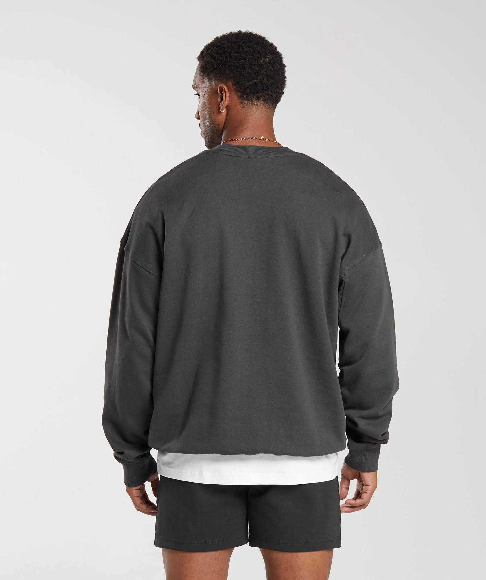 Gymshark Rest Day Essentials Crew - Onyx Grey - Image 2