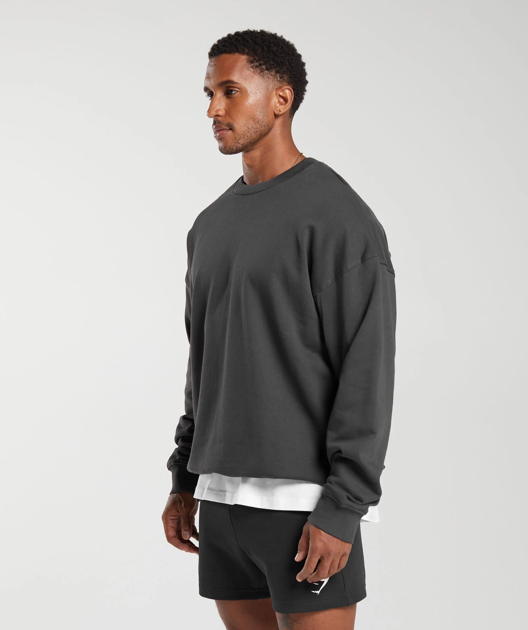 Gymshark Rest Day Essentials Crew - Onyx Grey - Image 3