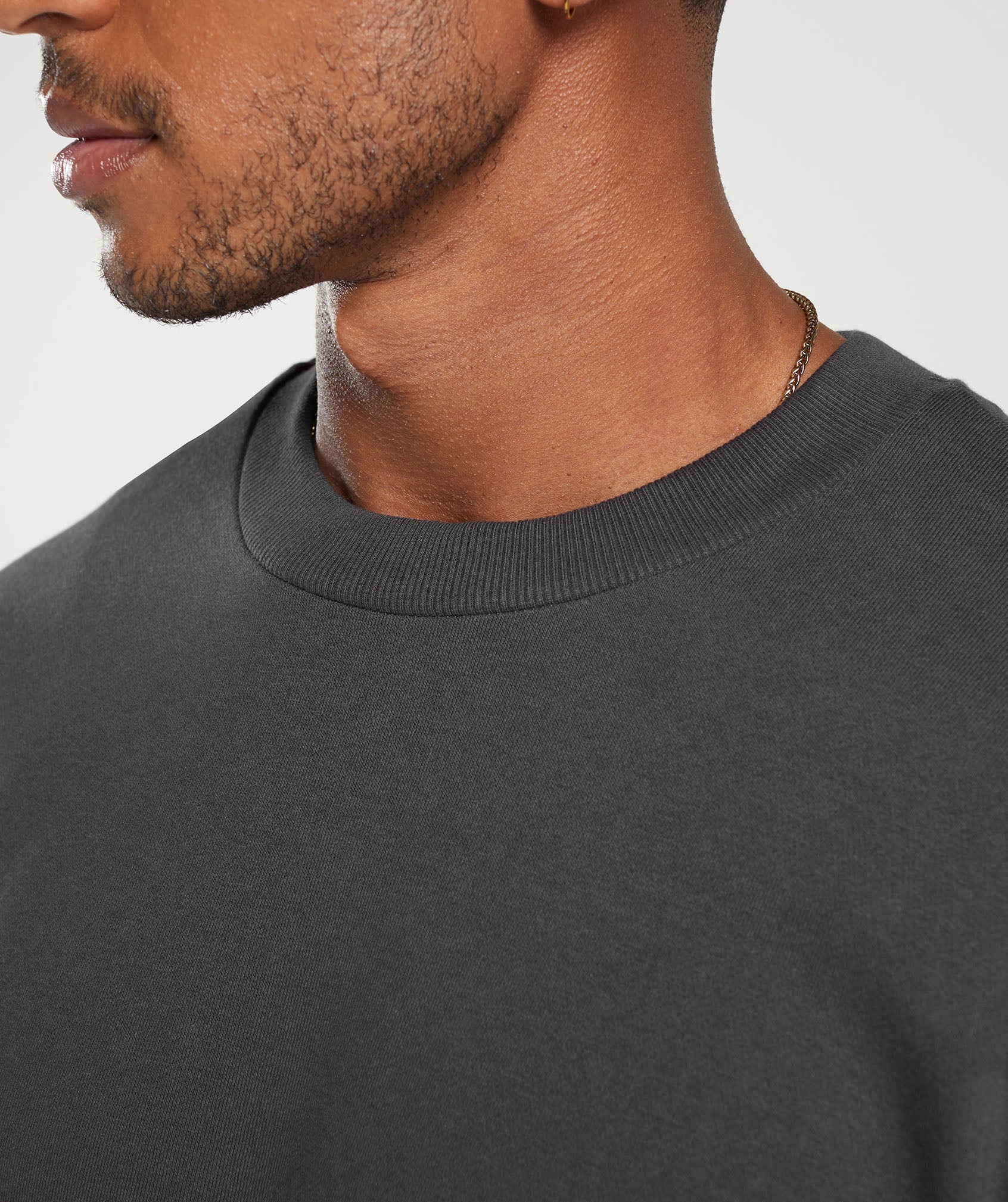 Gymshark Rest Day Essentials Crew - Onyx Grey - Image 5