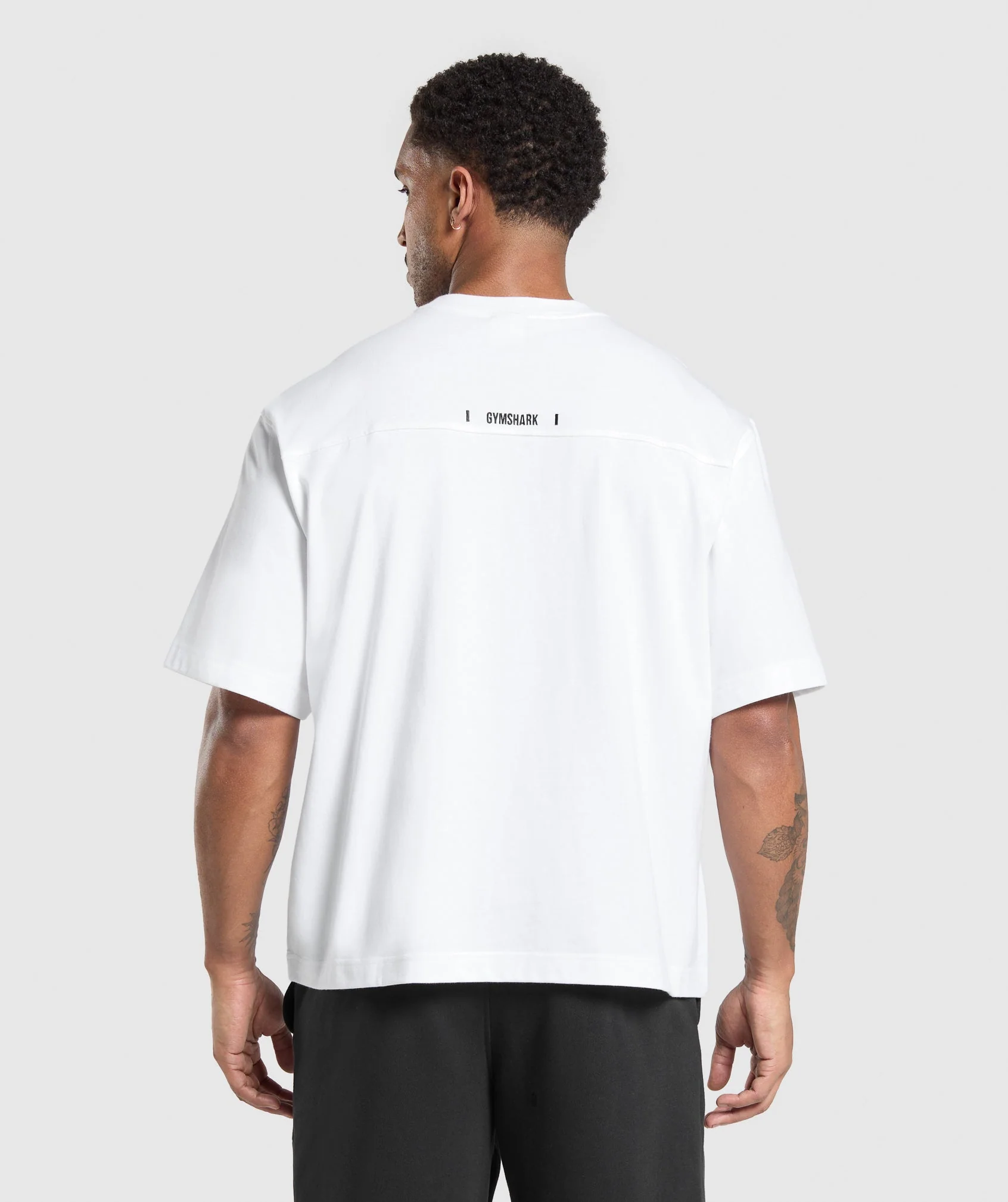 Gymshark Rest Day Essentials Boxy T-Shirt - White - Image 2