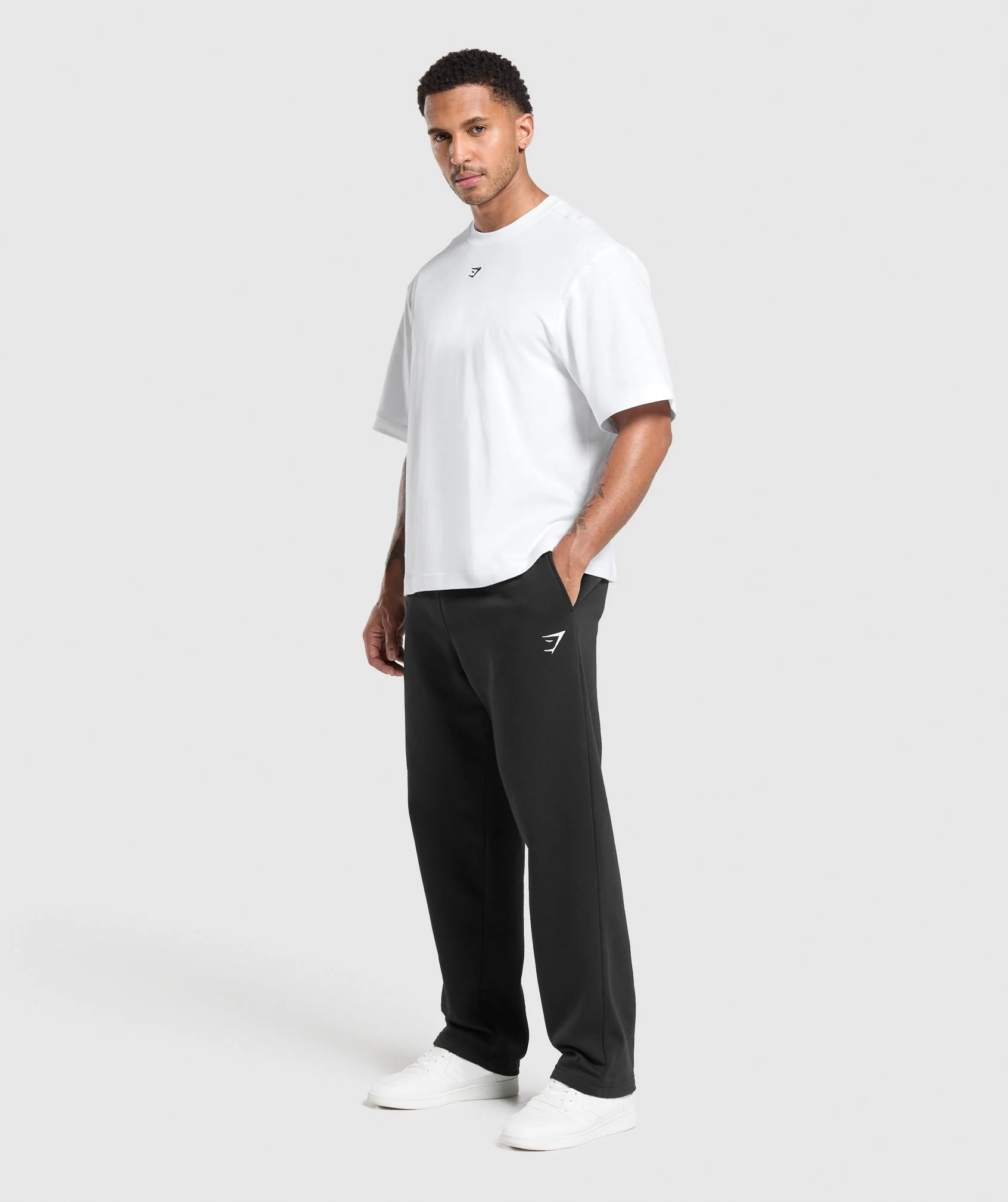 Gymshark Rest Day Essentials Boxy T-Shirt - White - Image 4