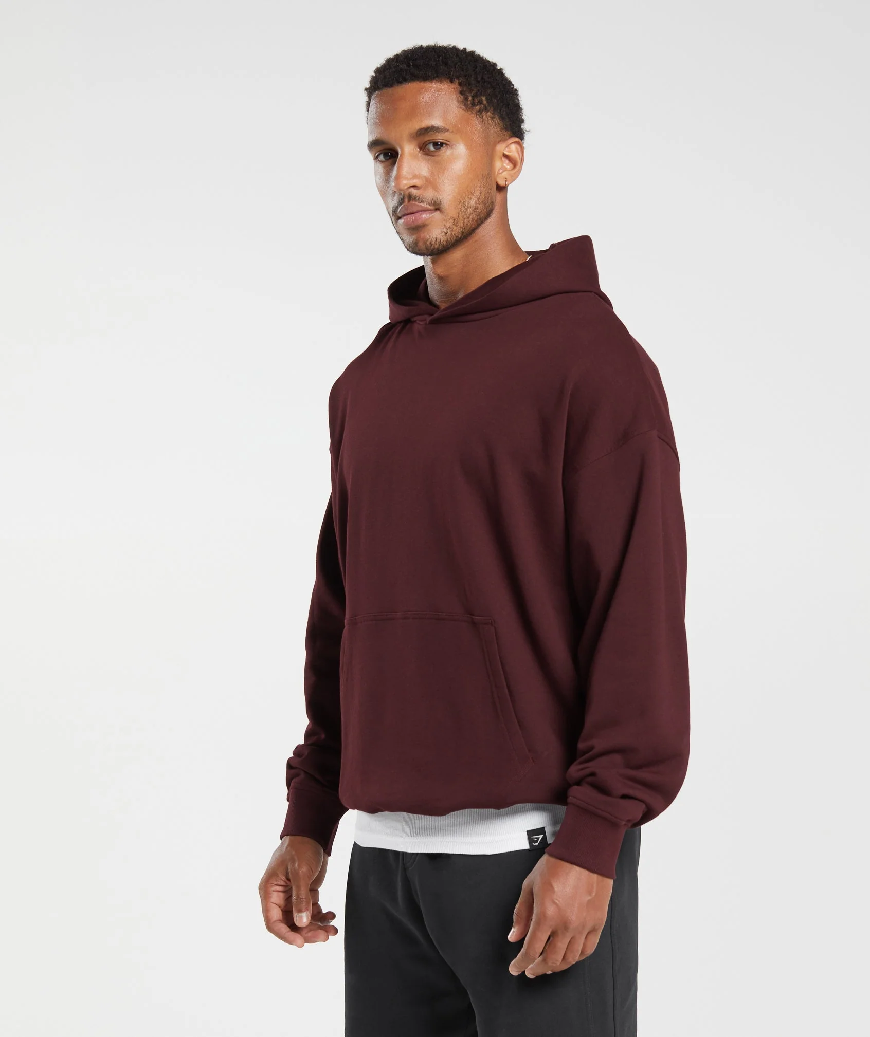 Gymshark Rest Day Essentials Hoodie - Rich Maroon - Image 3