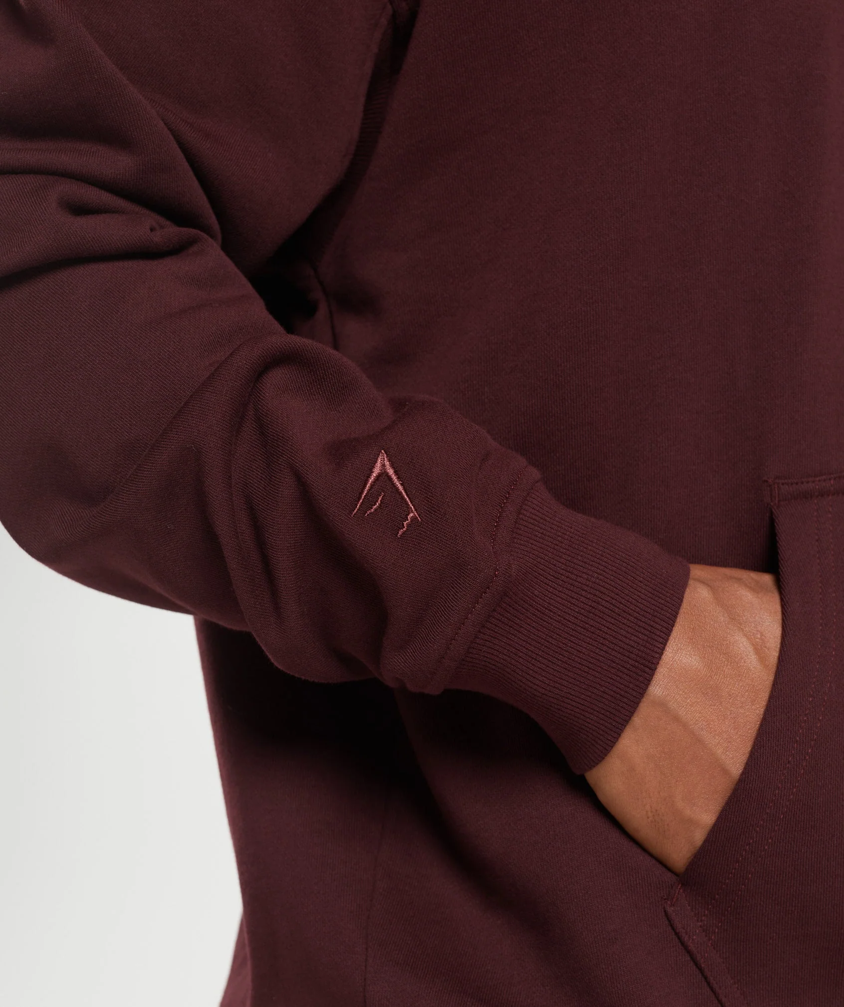 Gymshark Rest Day Essentials Hoodie - Rich Maroon - Image 5