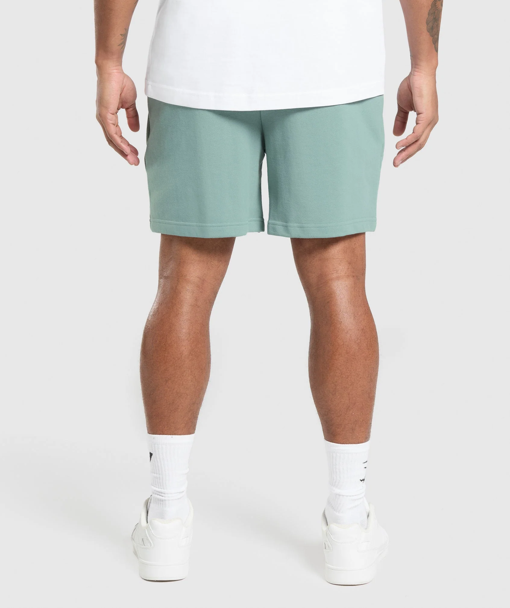 Gymshark Rest Day Essentials Shorts - Celeste Blue - Image 2
