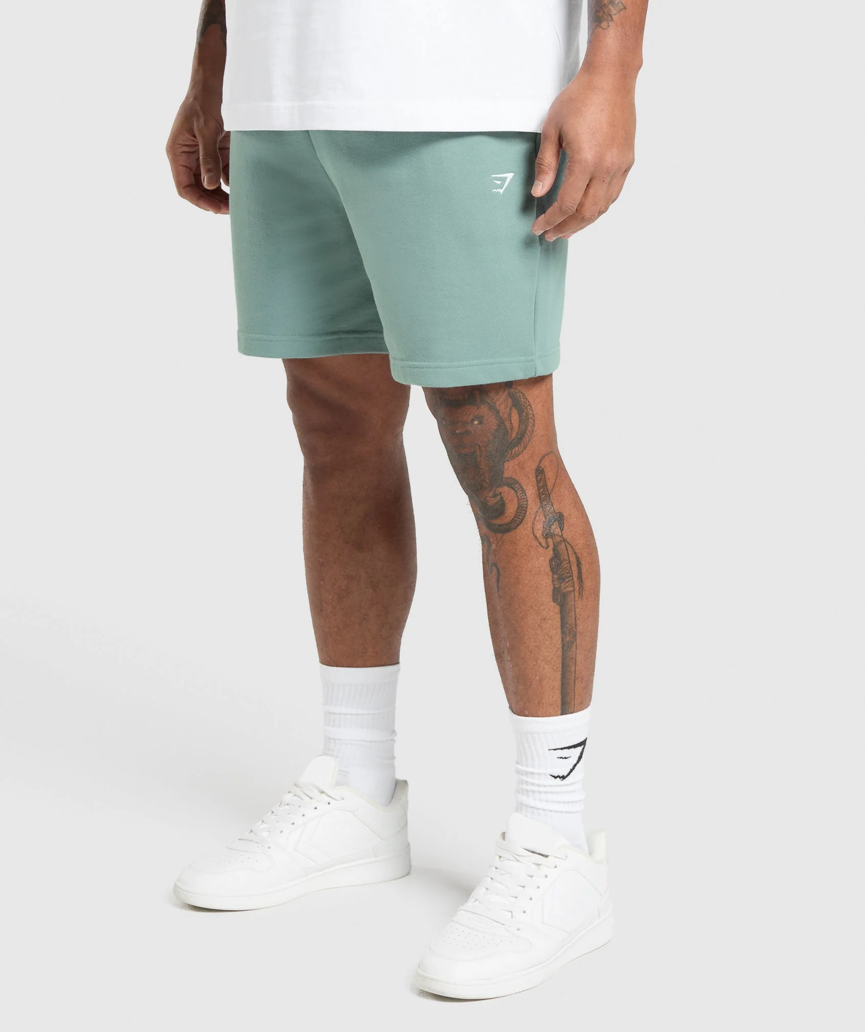 Gymshark Rest Day Essentials Shorts - Celeste Blue - Image 3