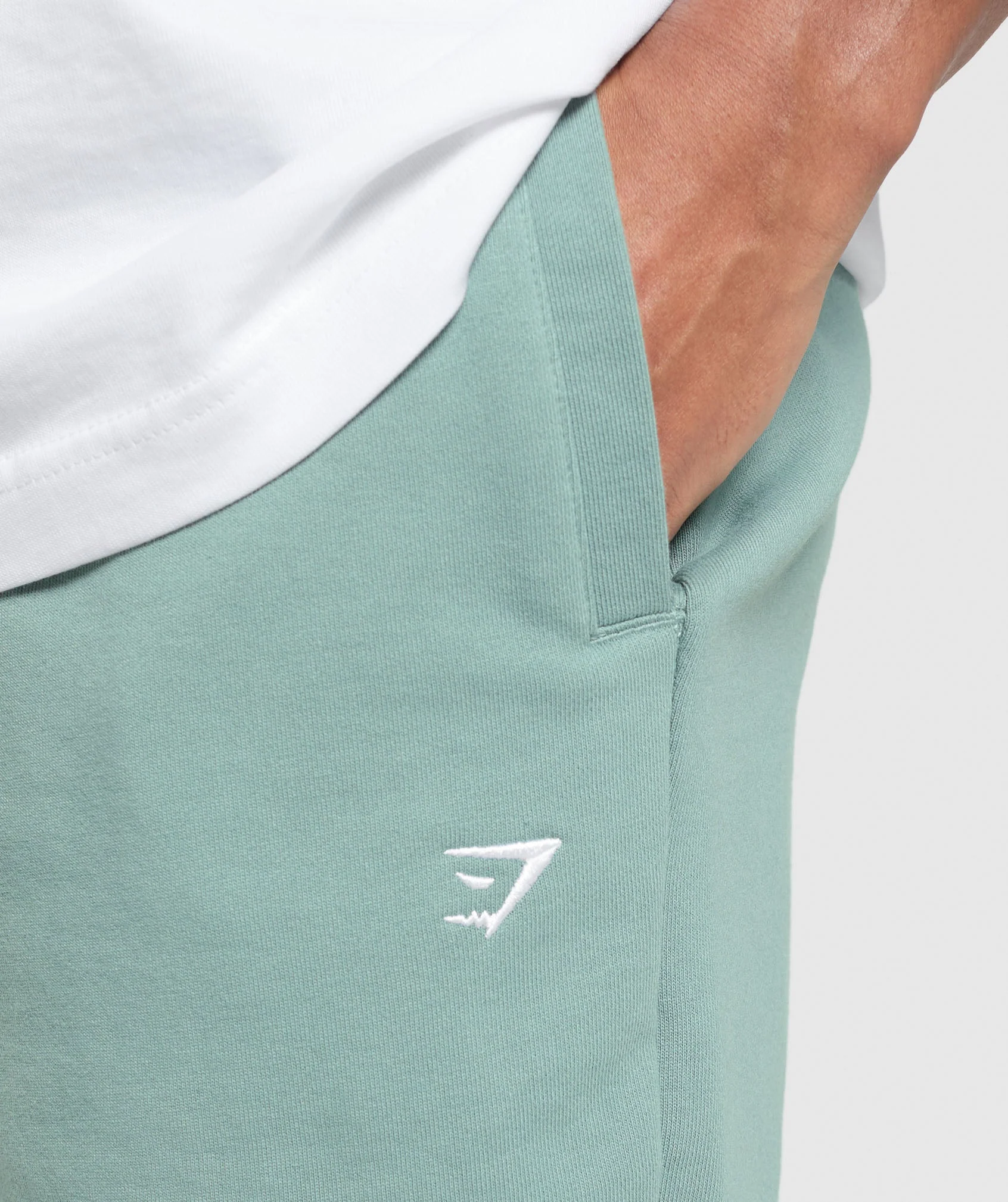 Gymshark Rest Day Essentials Shorts - Celeste Blue - Image 5