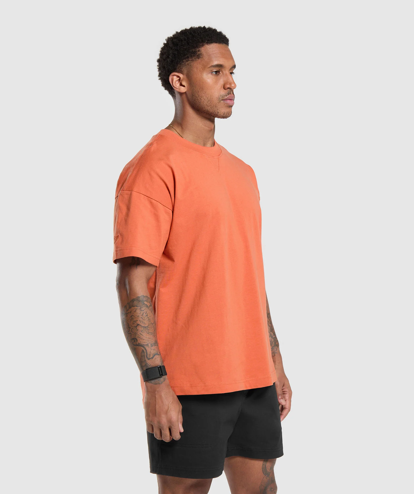 Gymshark Rest Day Essentials T-Shirt - Muted Orange - Image 3
