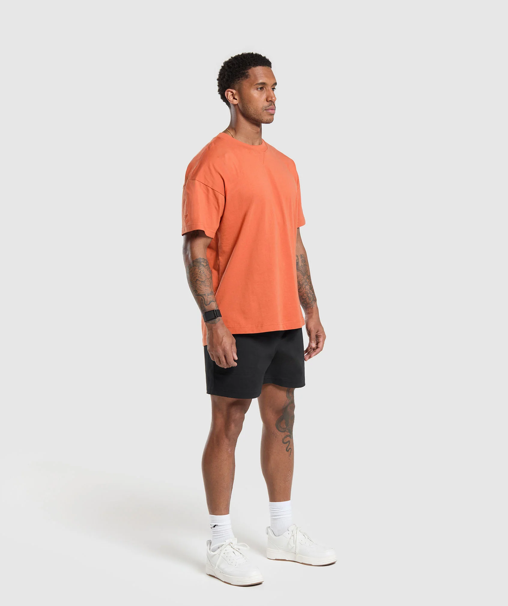 Gymshark Rest Day Essentials T-Shirt - Muted Orange - Image 4