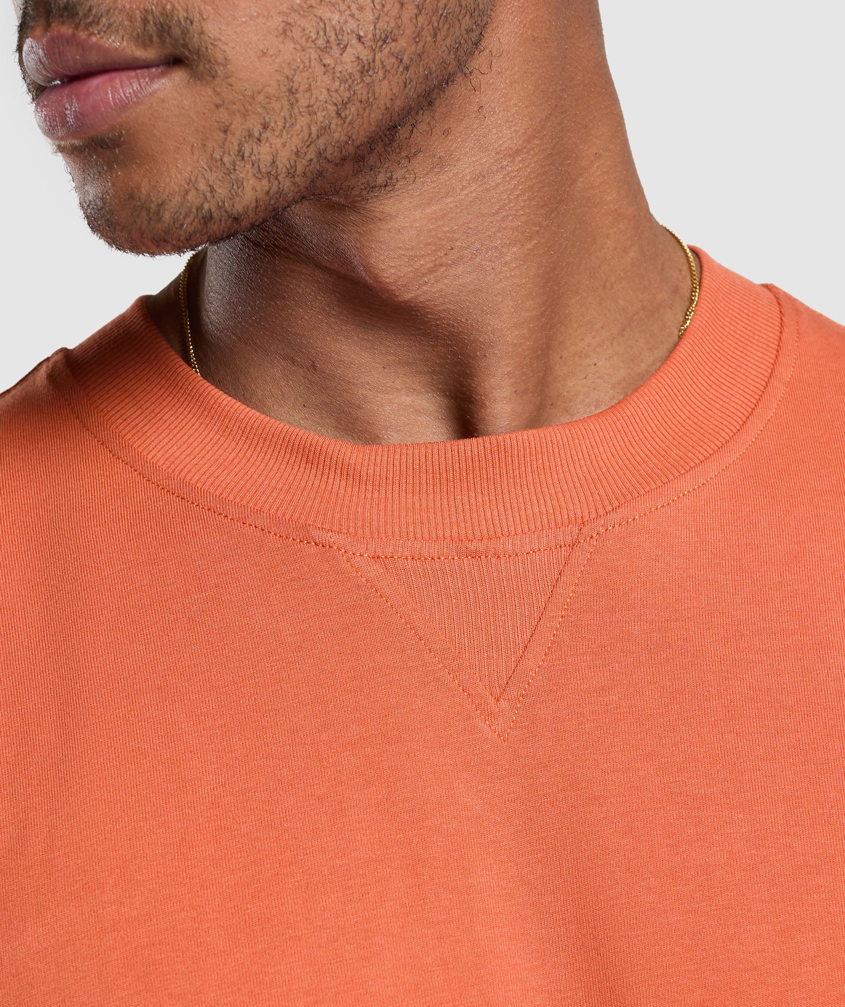 Gymshark Rest Day Essentials T-Shirt - Muted Orange - Image 6