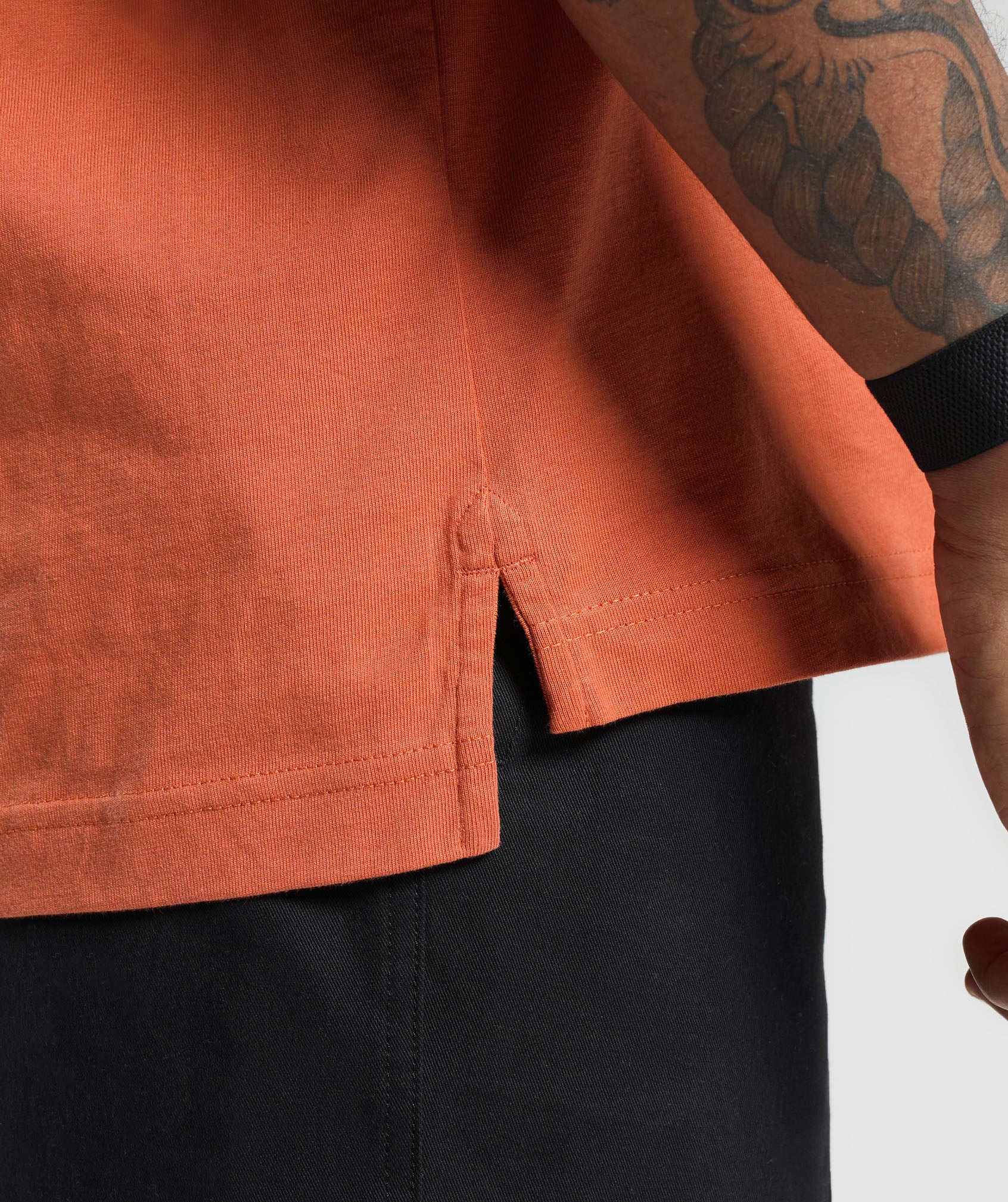 Gymshark Rest Day Essentials T-Shirt - Muted Orange - Image 7