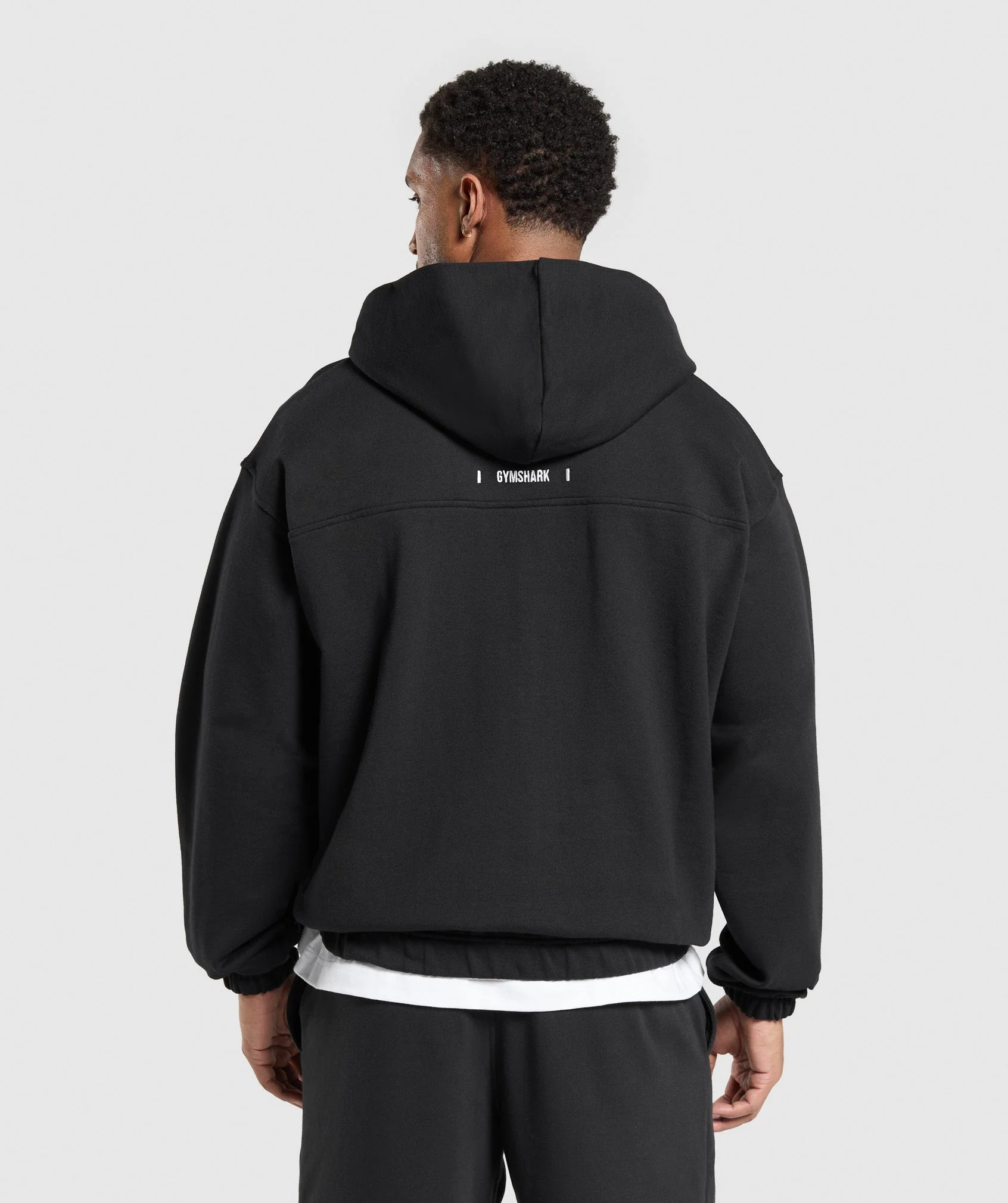 Gymshark Rest Day Essentials Zip Hoodie - Black - Image 2