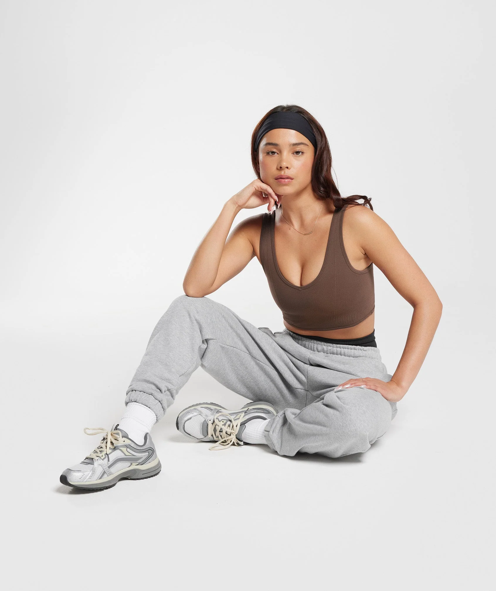 Gymshark Rest Day Seamless Bralette - Oak Brown - Image 4