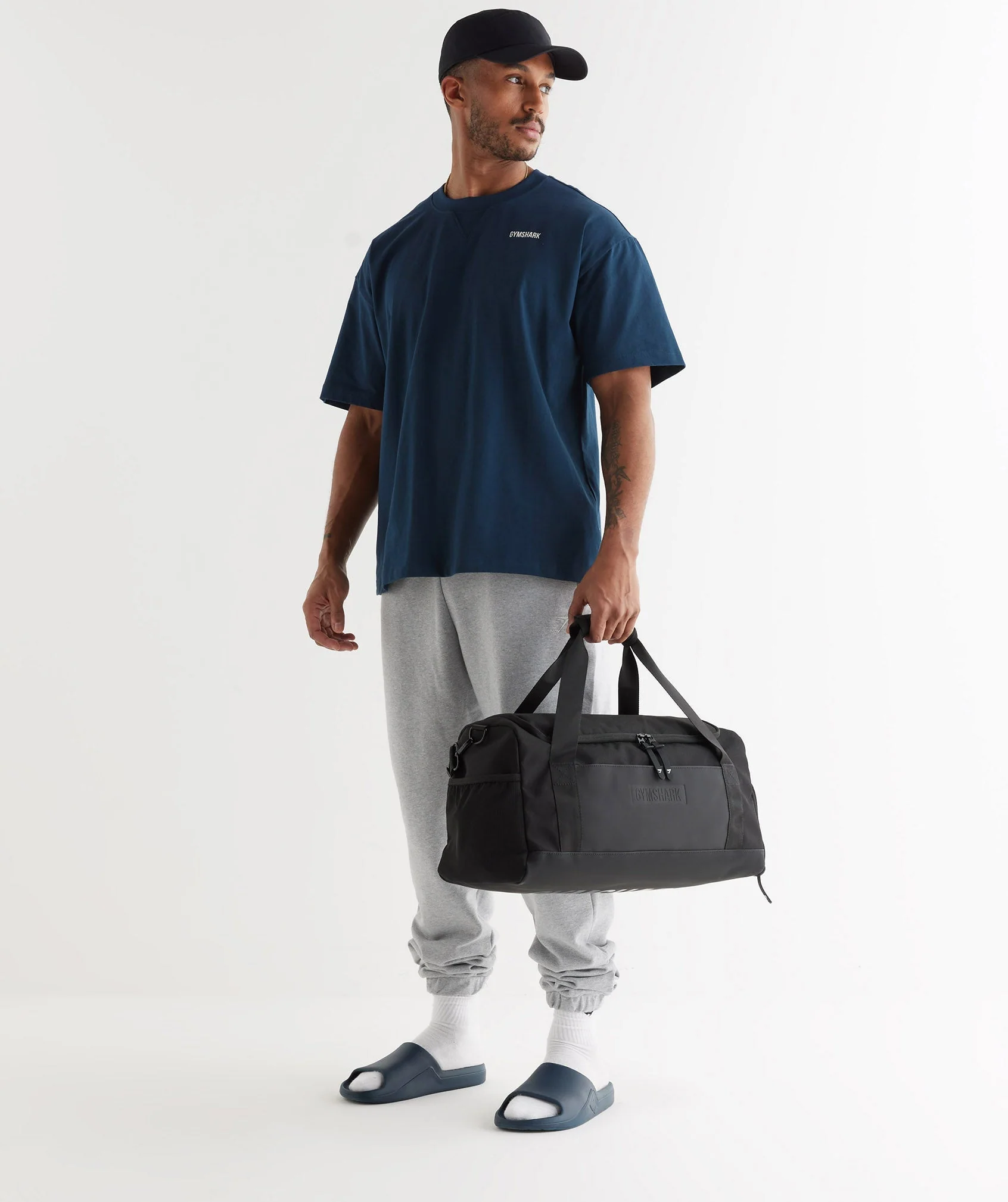 Gymshark Rest Day Slides - Navy - Image 5