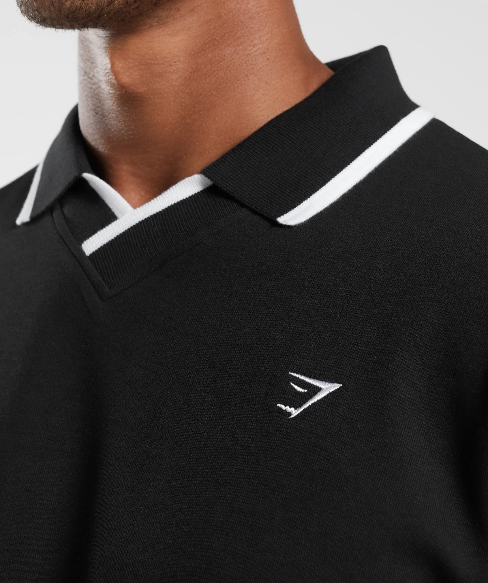 Gymshark Rest Day Street Polo Pullover - Black - Image 5