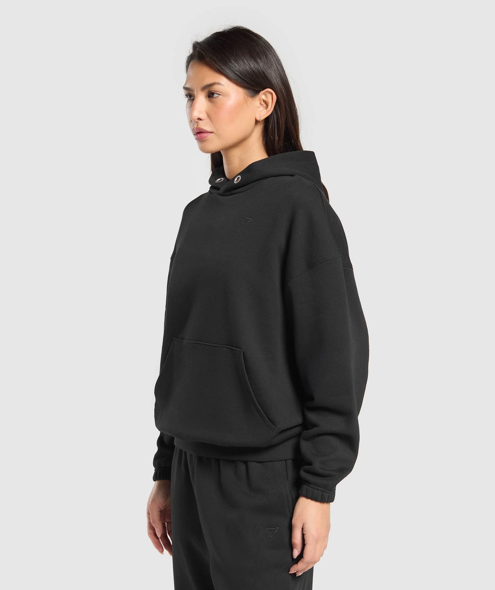 Gymshark Rest Day Sweats 2.0 Oversized Hoodie - Black - Image 4
