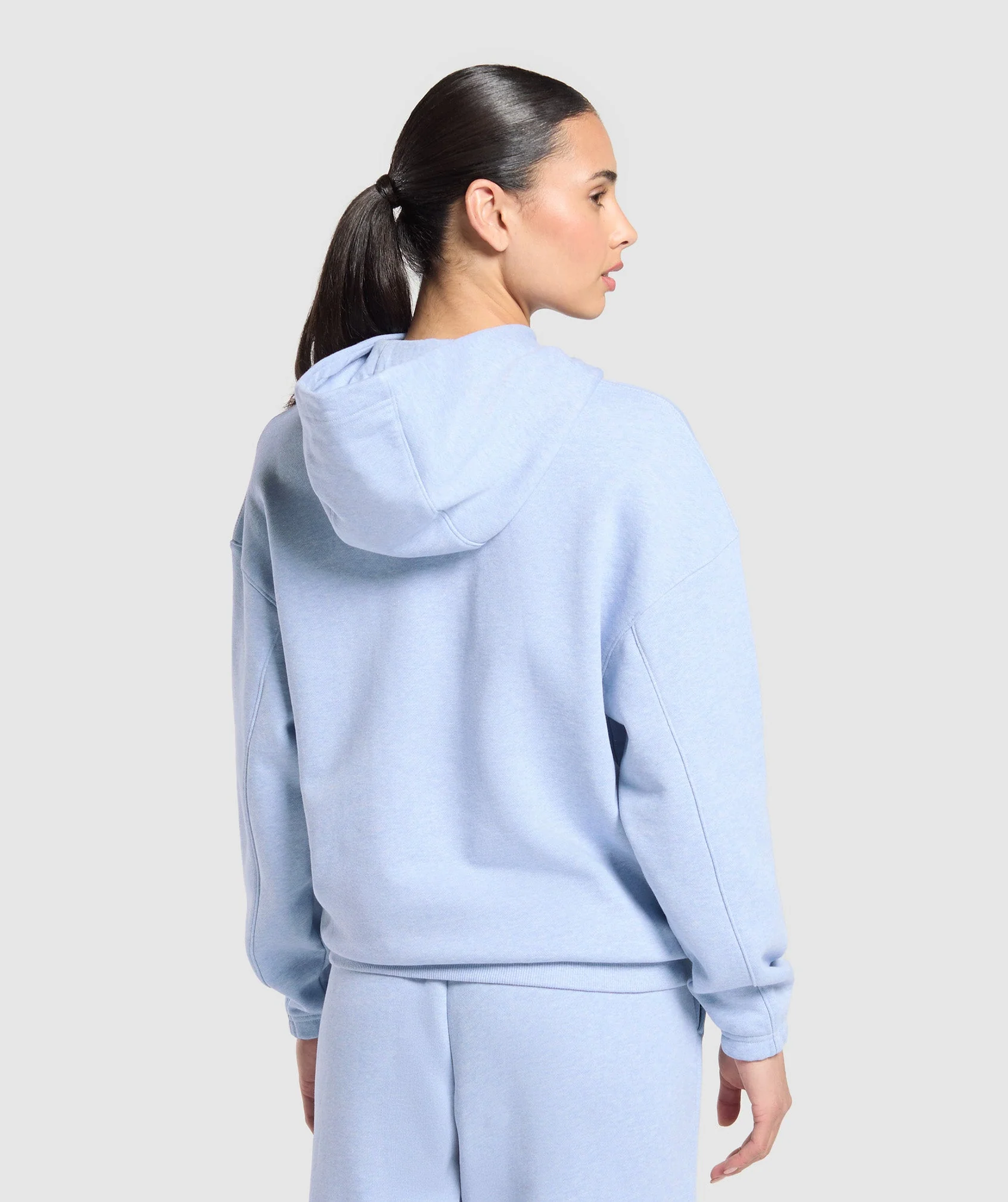Gymshark Rest Day Sweats 2.0 Oversized Hoodie - Blue Marl - Image 2