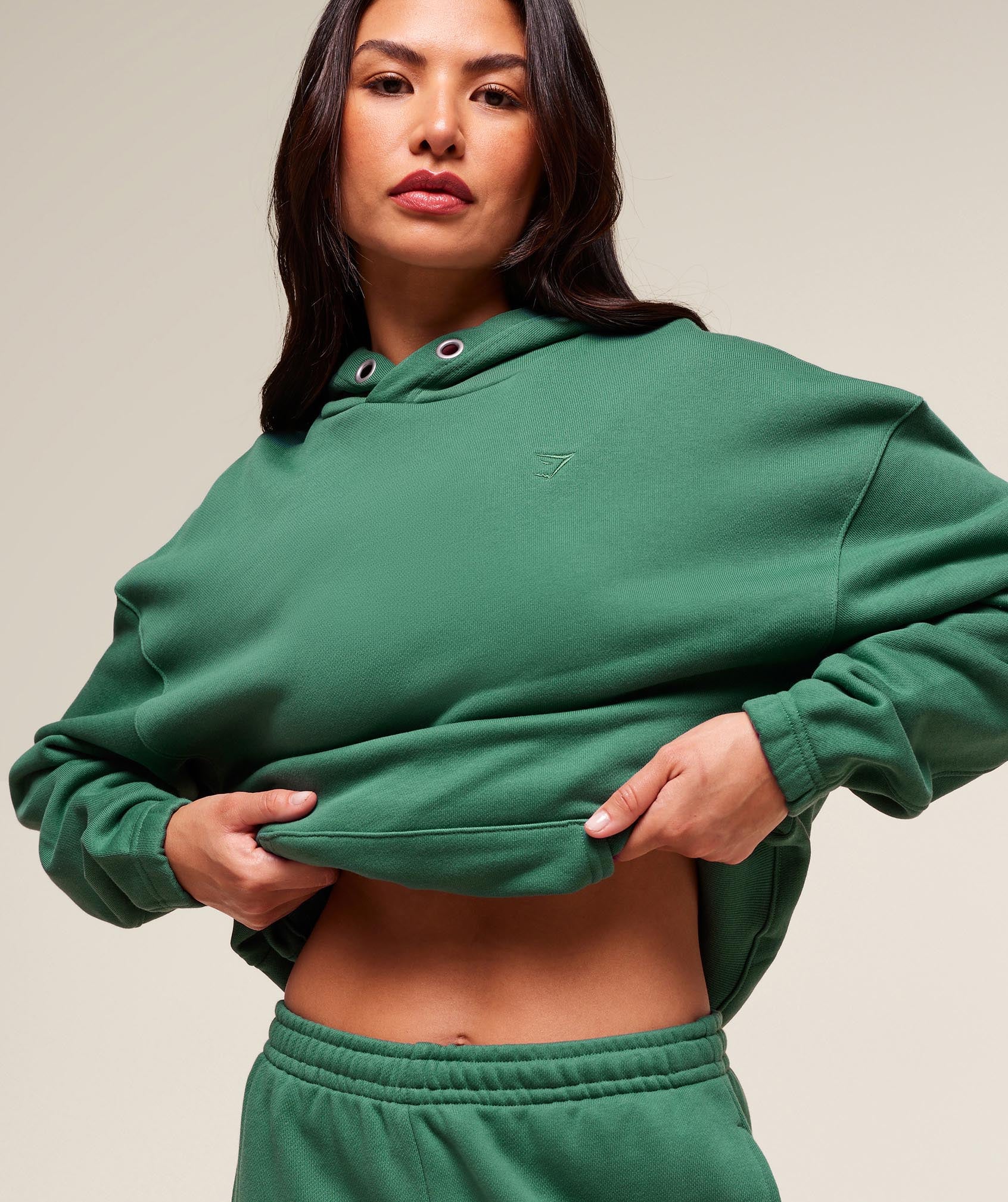 Gymshark Rest Day Sweats 2.0 Oversized Hoodie - Lift Green - Image 4