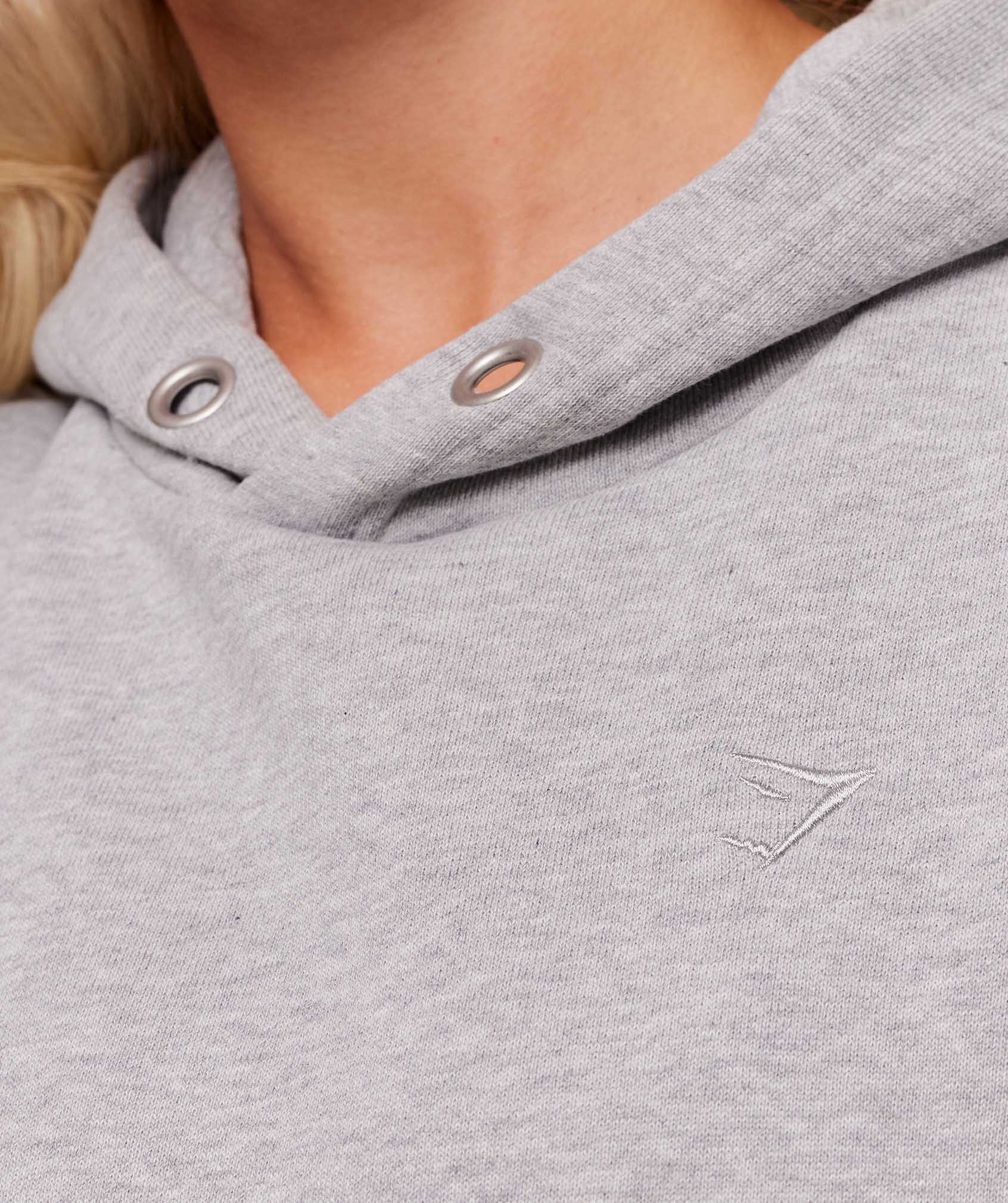 Gymshark Rest Day Sweats 2.0 Oversized Hoodie - Light Grey Core Marl - Image 4