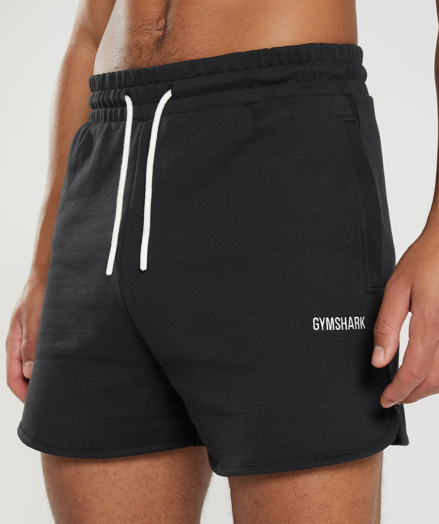 Gymshark Rest Day Sweats 4'' Lounge Shorts - Black - Image 7