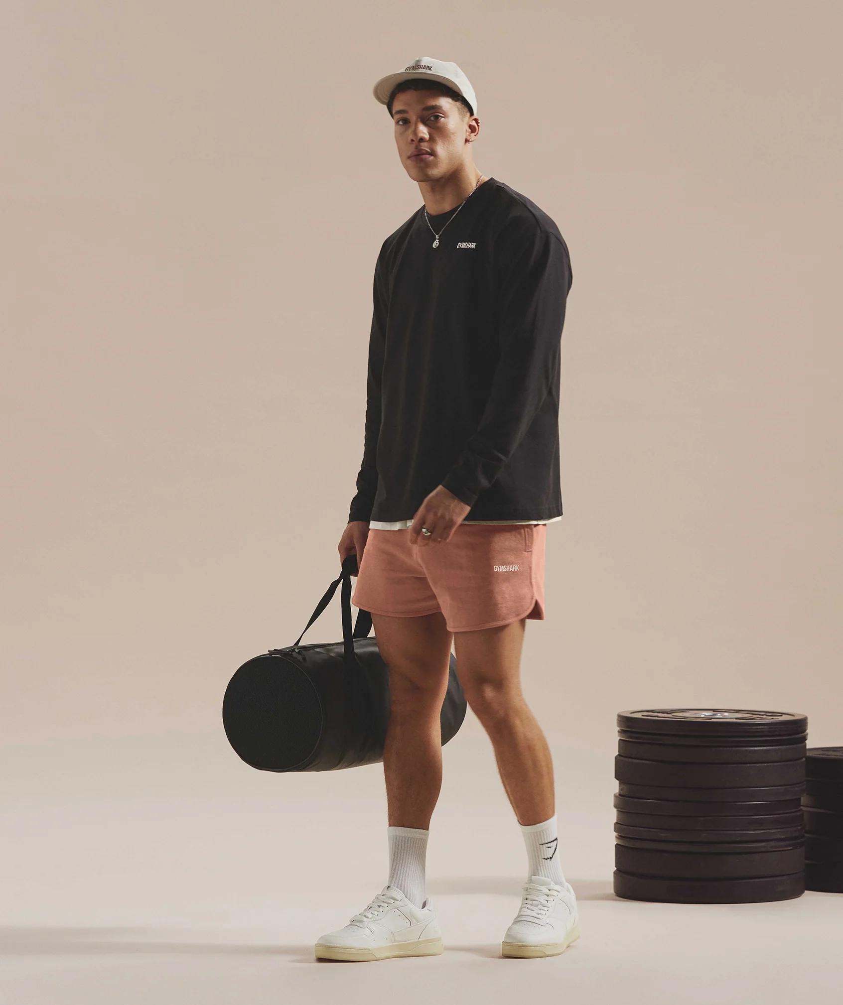 Gymshark Rest Day Sweats 4'' Lounge Shorts - Toffee Brown - Image 2