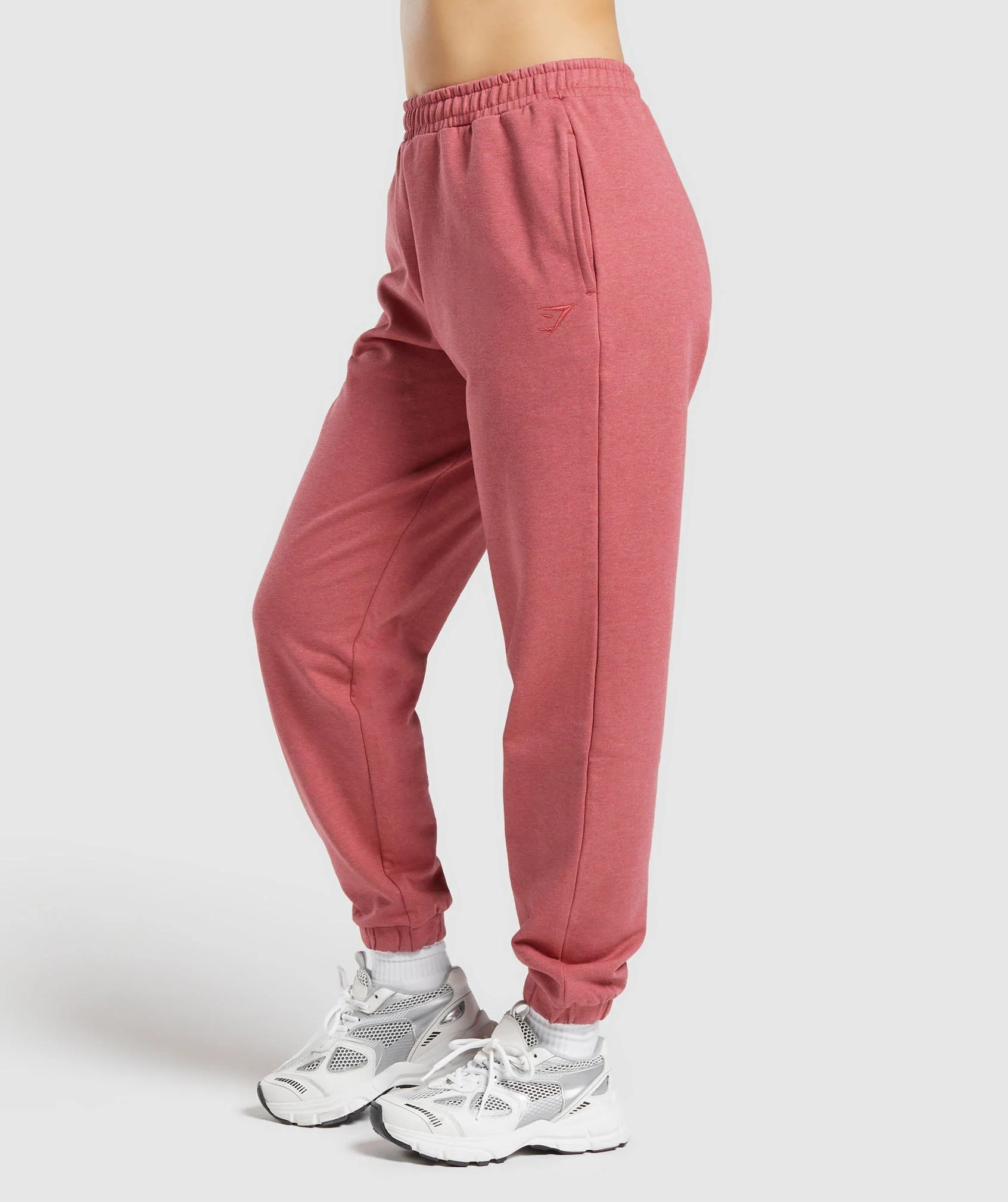 Gymshark Rest Day Sweats Joggers - Heritage Pink Marl - Image 3