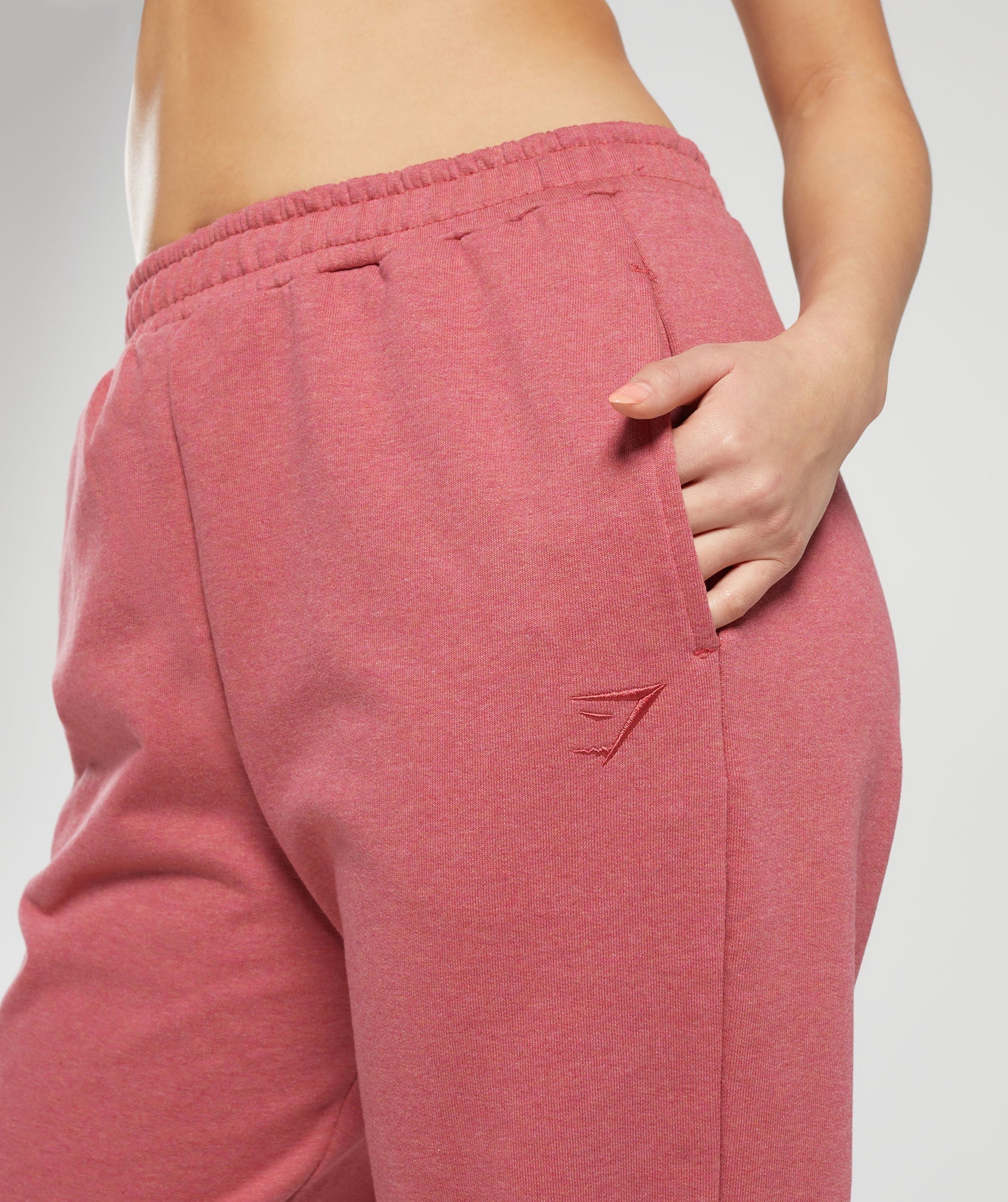 Gymshark Rest Day Sweats Joggers - Heritage Pink Marl - Image 5