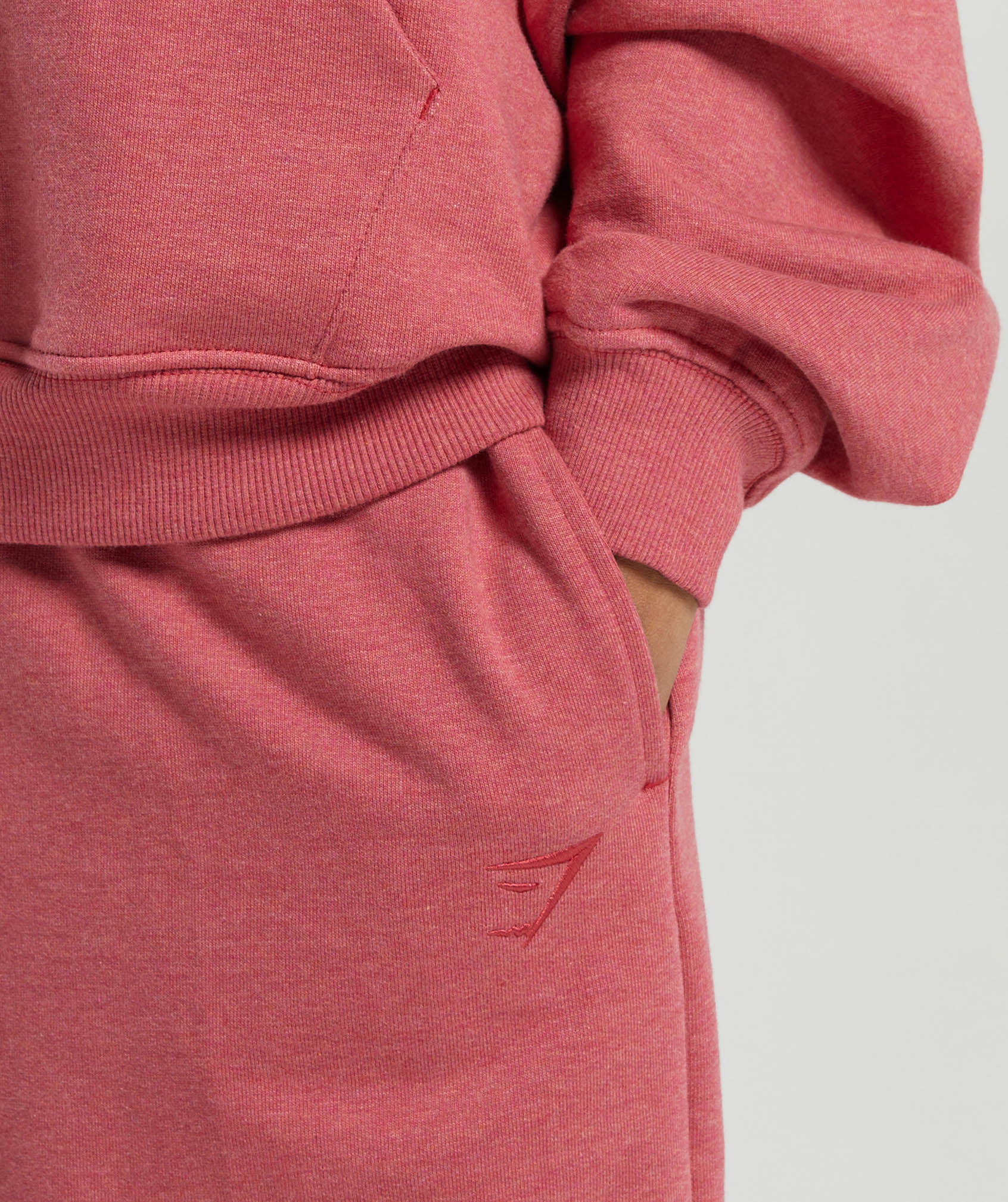 Gymshark Rest Day Sweats Joggers - Heritage Pink Marl - Image 6
