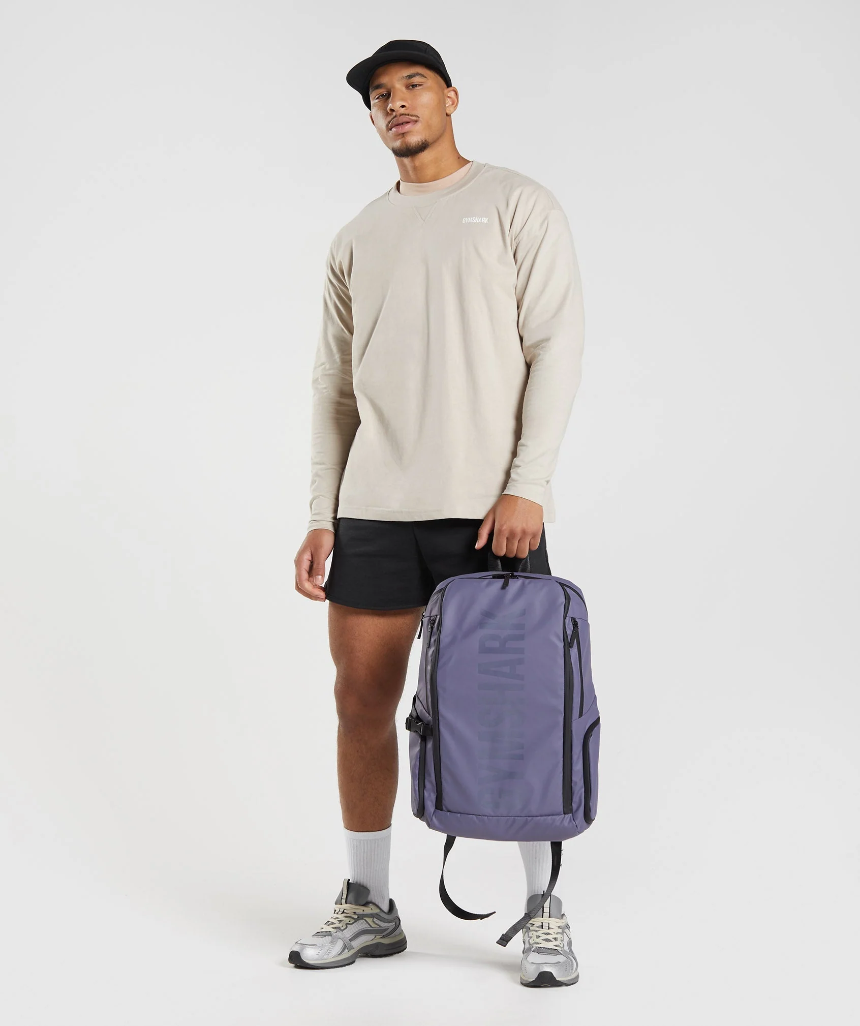 Gymshark Rest Day Sweats Long Sleeve T-Shirt - Pebble Grey - Image 5