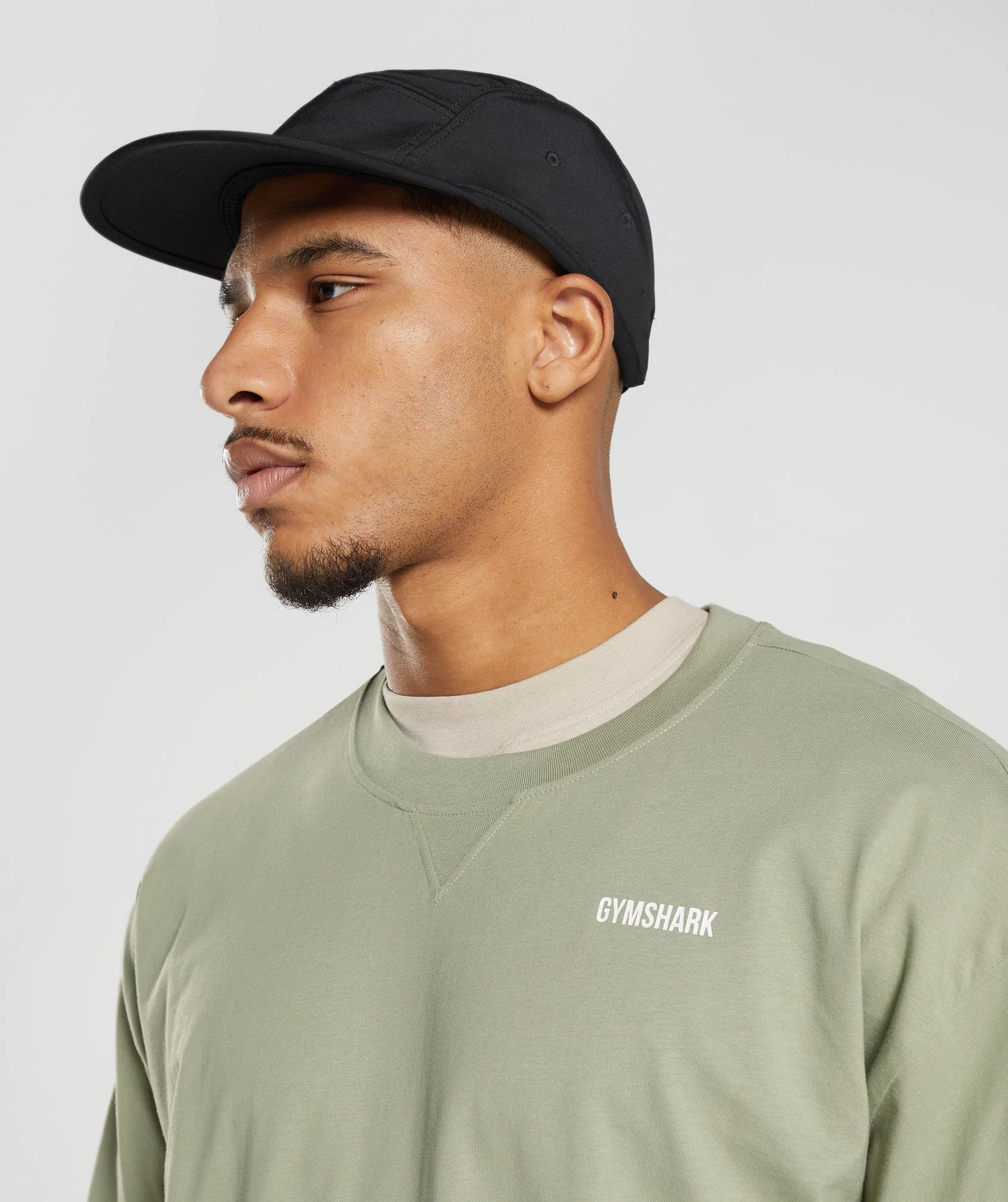 Gymshark Rest Day Sweats Long Sleeve T-Shirt - Sage Green - Image 6