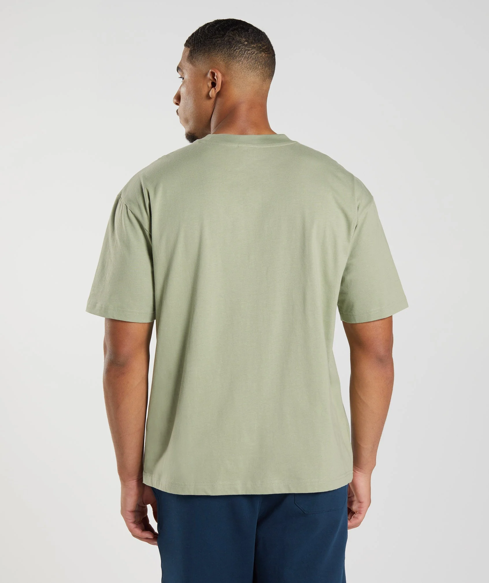 Gymshark Rest Day Sweats T-Shirt - Sage Green - Image 3