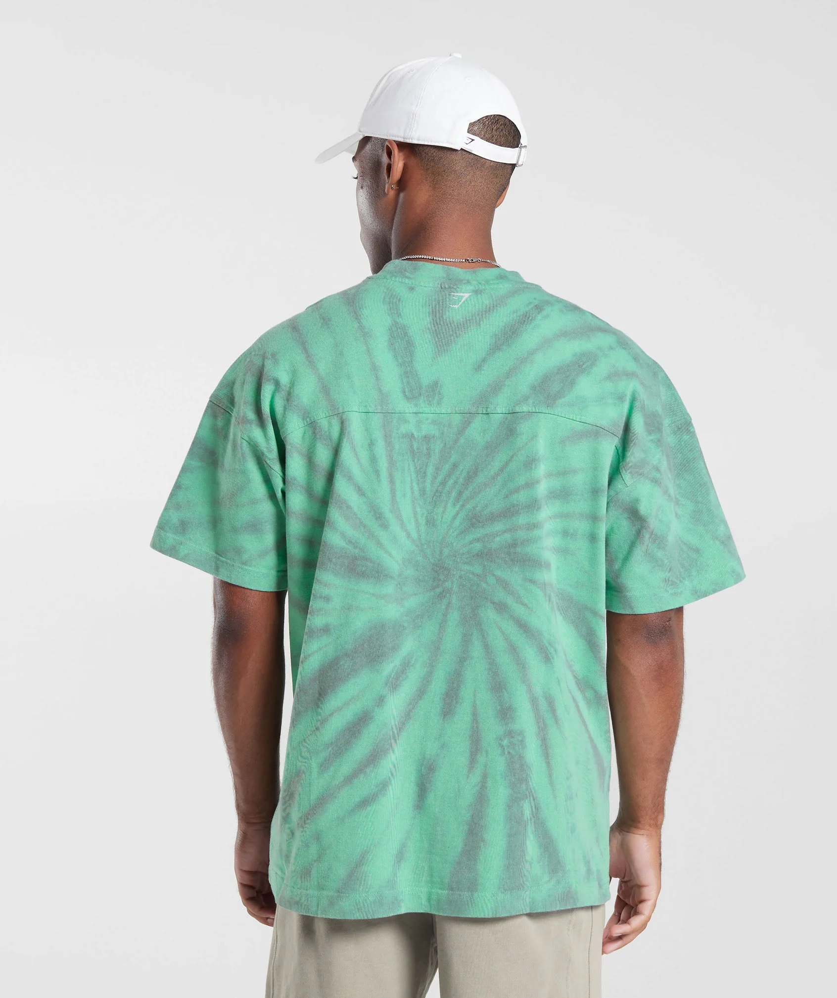 Gymshark Rest Day T-Shirt - Oxidized Green/Silhouette Grey/Spiral Optic Wash - Image 2