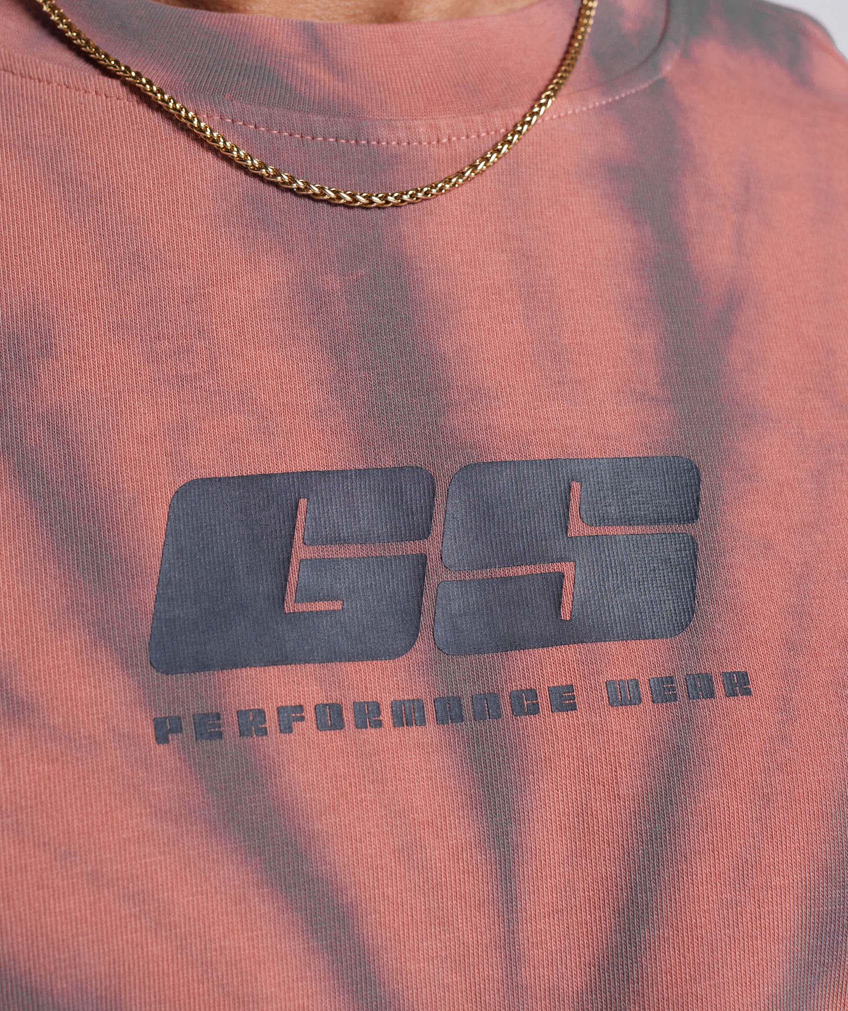 Gymshark Rest Day T-Shirt - Terracotta Pink/Dusty Maroon/Spiral Optic Wash - Image 6