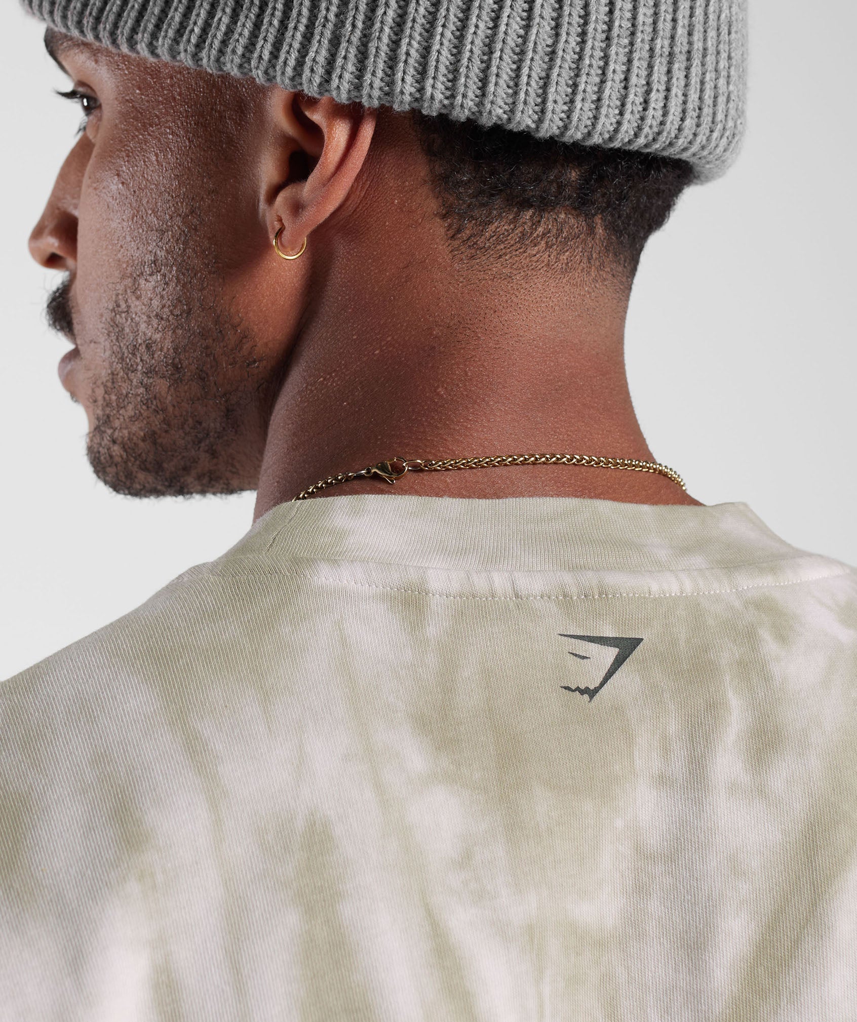 Gymshark Rest Day T-Shirt - White/Mushroom Brown/Spiral Optic Wash - Image 6