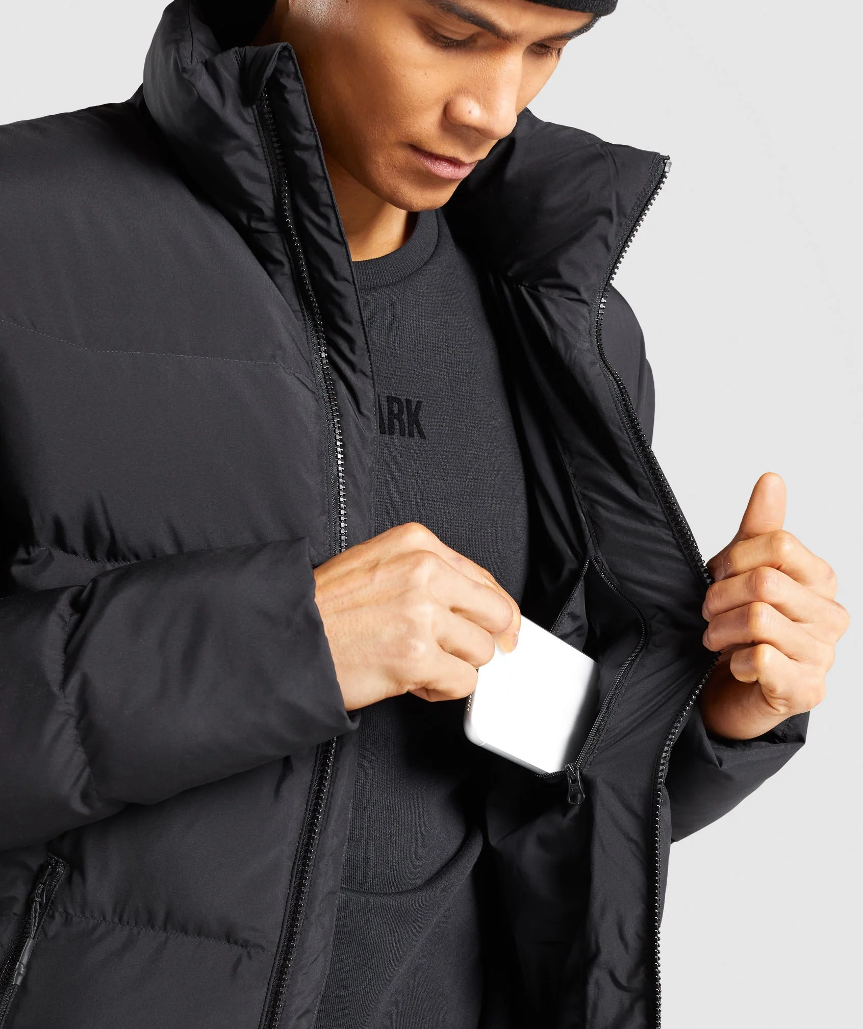 Gymshark Restore Puffer Jacket - Black - Image 6