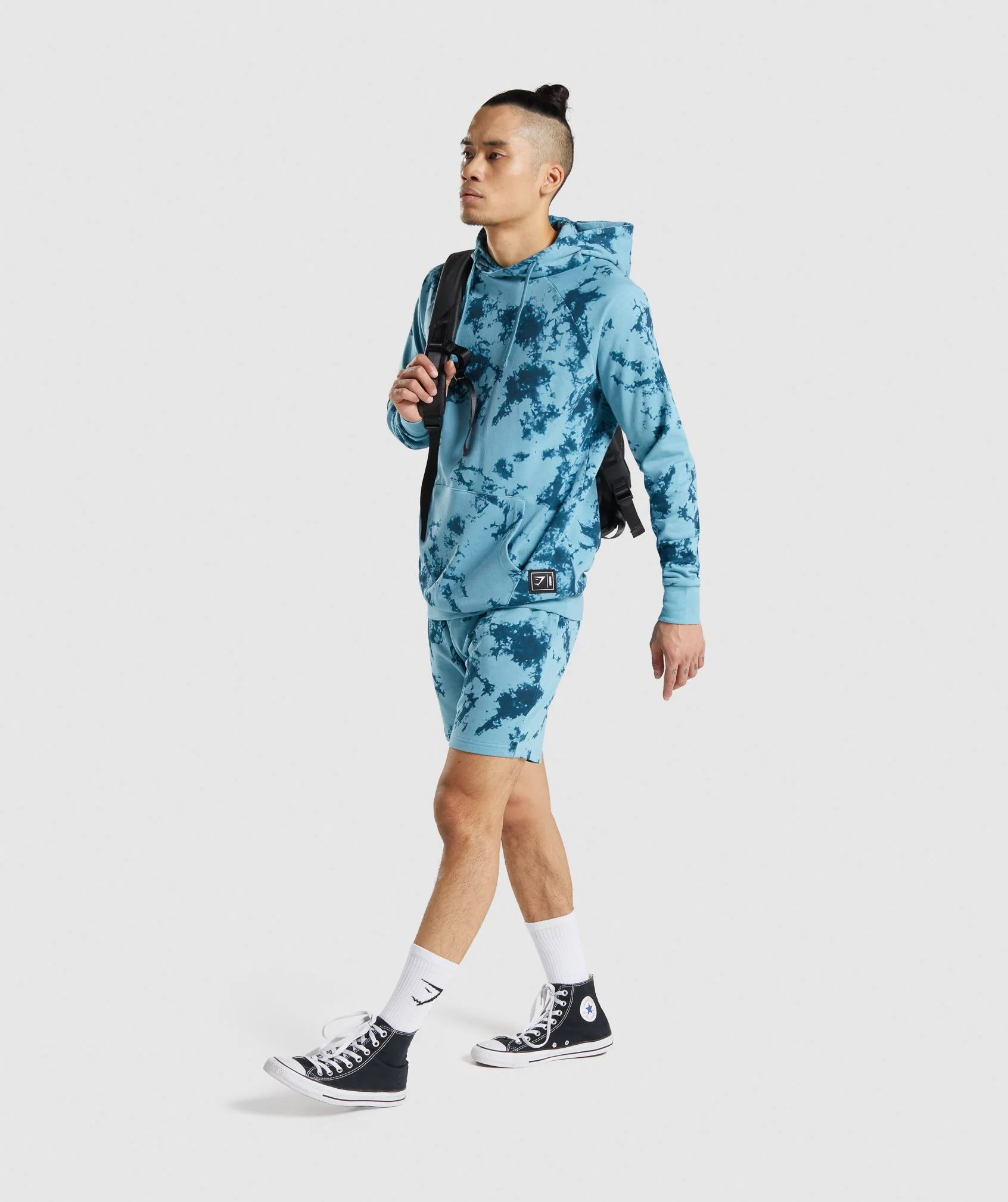 Gymshark Restore Shorts - Teal Print - Image 4