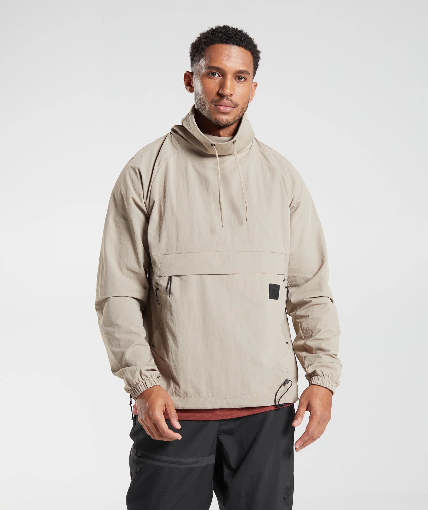 Gymshark Retake Anorak - Cement Brown