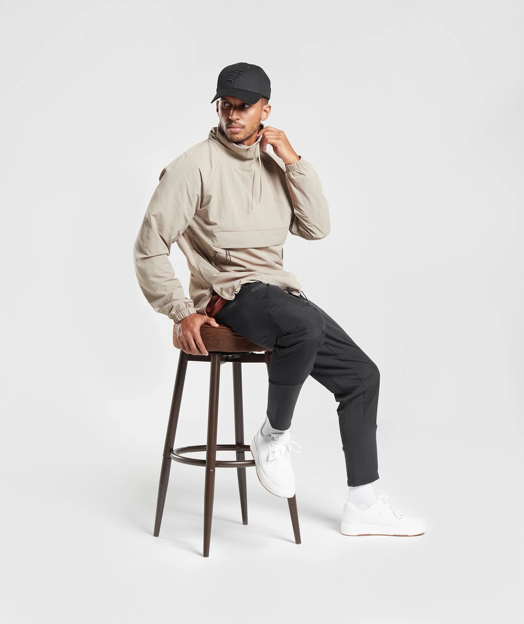 Gymshark Retake Anorak - Cement Brown - Image 4