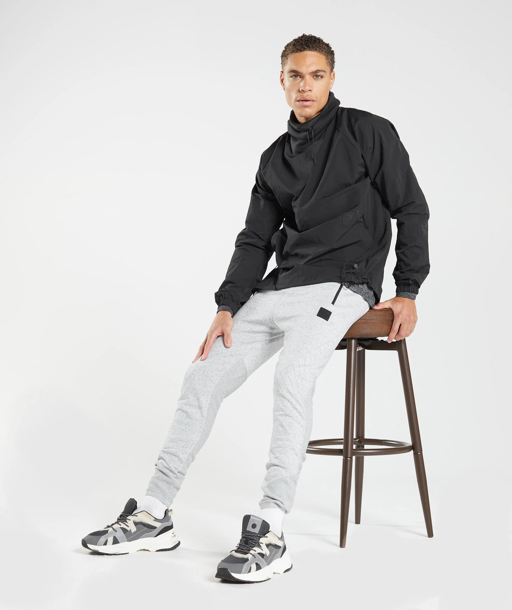 Gymshark Retake Knit Joggers - Light Grey Marl - Image 4