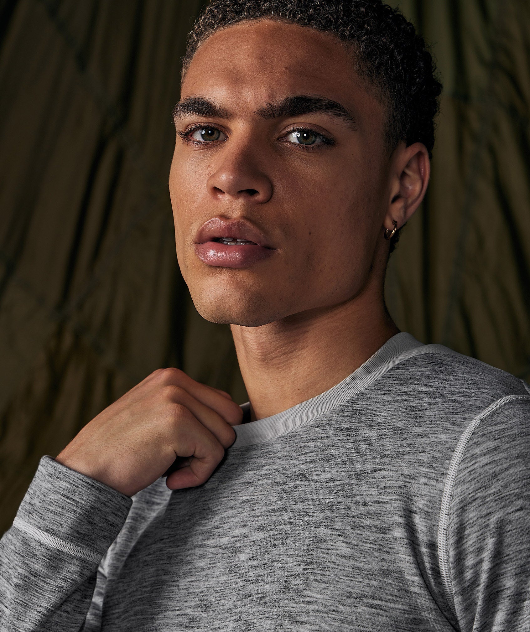 Gymshark Retake Long Sleeve T-Shirt - Light Grey/Graphite Grey Marl - Image 4