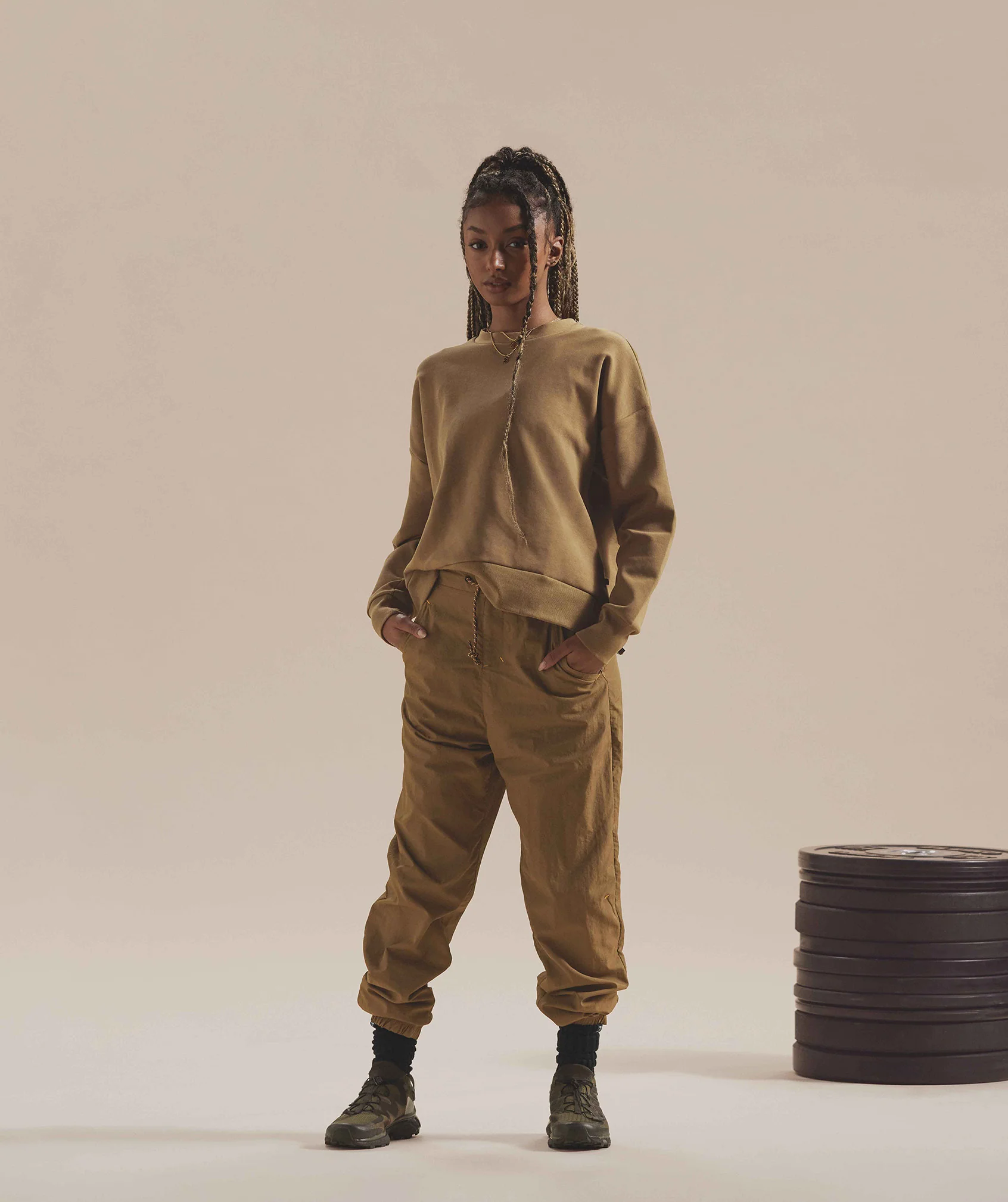 Gymshark Retake Track Joggers - Puddle Brown - Image 2