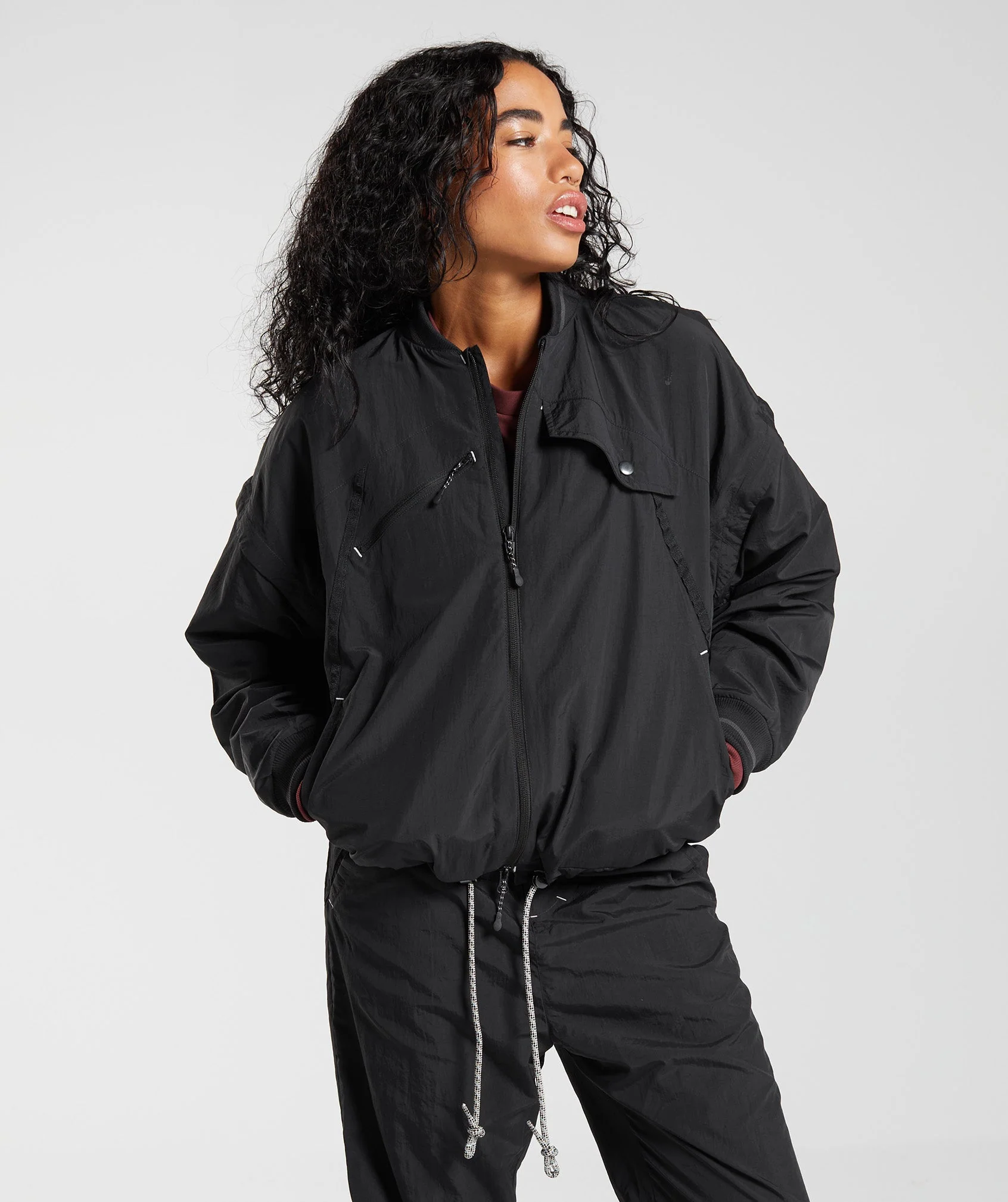 Gymshark Retake Woven Jacket - Black - Image 2