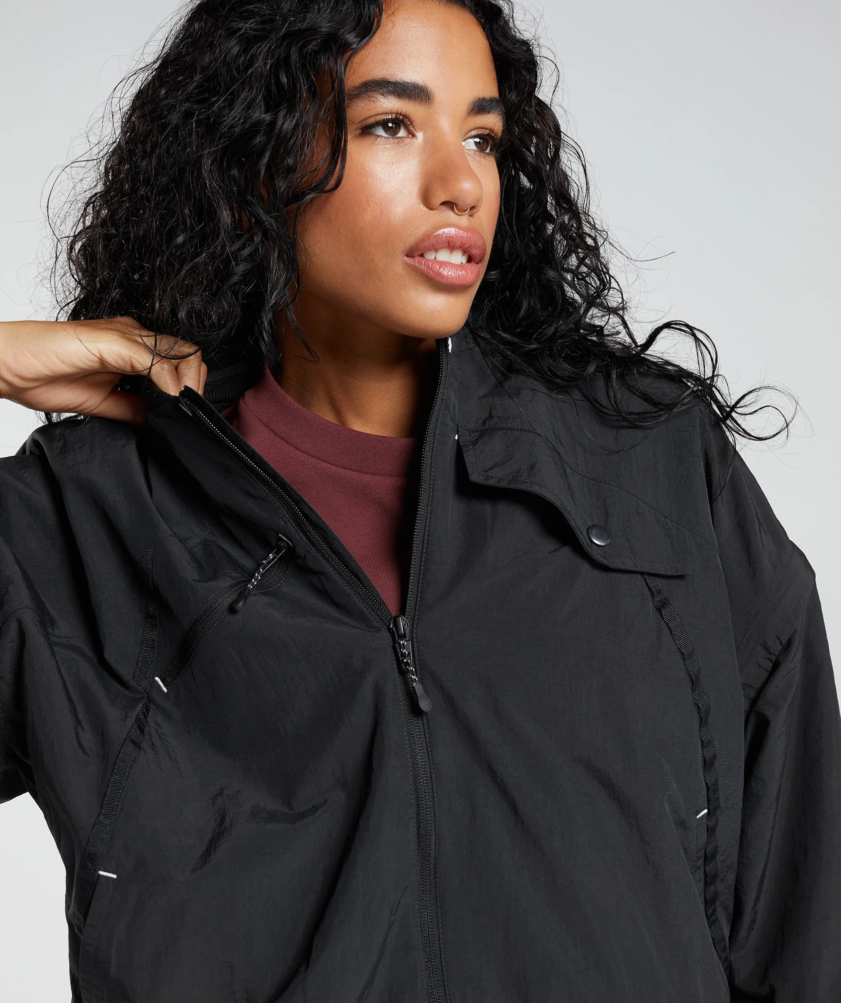 Gymshark Retake Woven Jacket - Black - Image 4